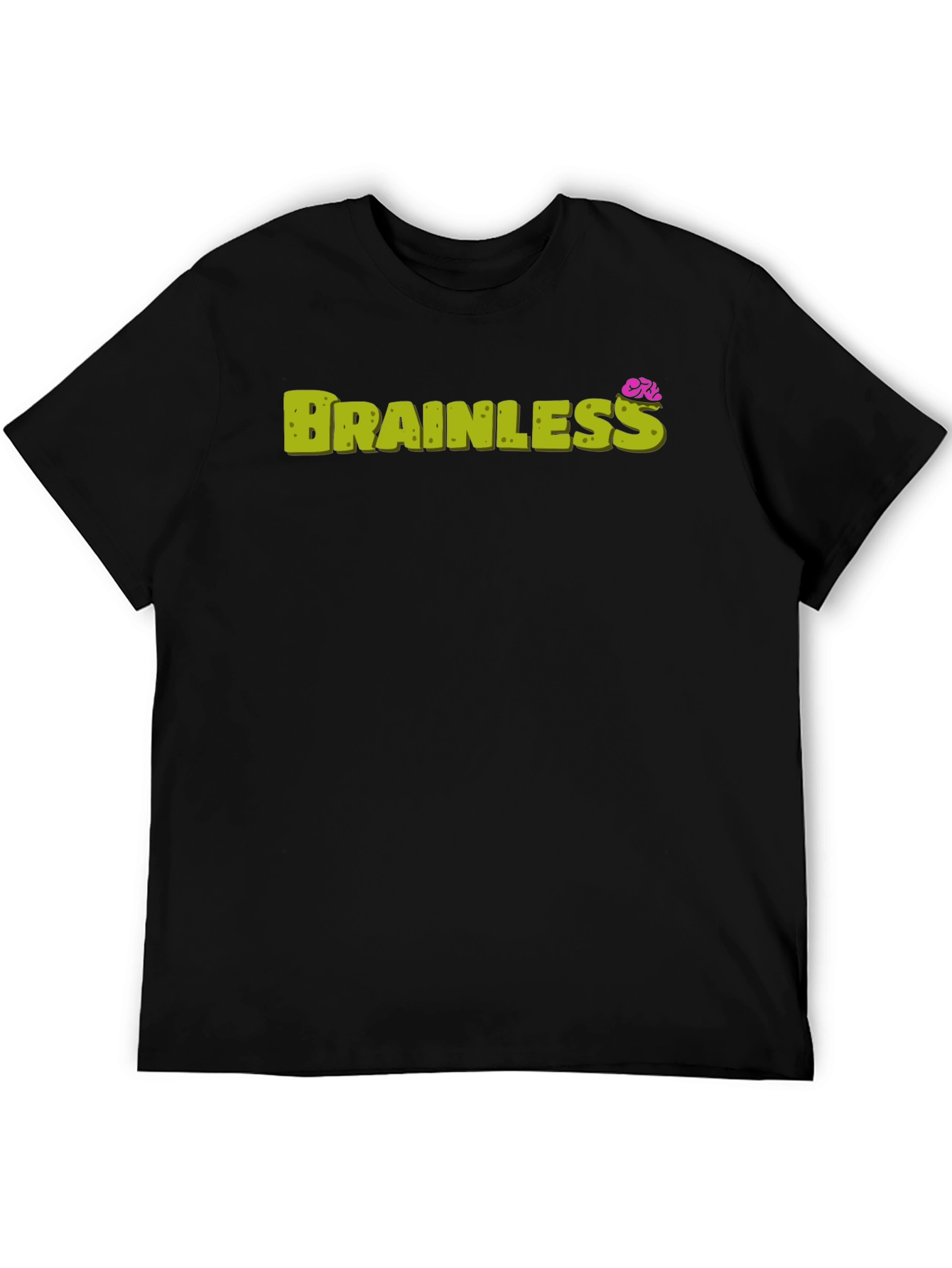 Brainless Graphic Print Crew Neck Tee