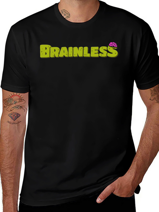 Brainless Graphic Print Crew Neck Tee
