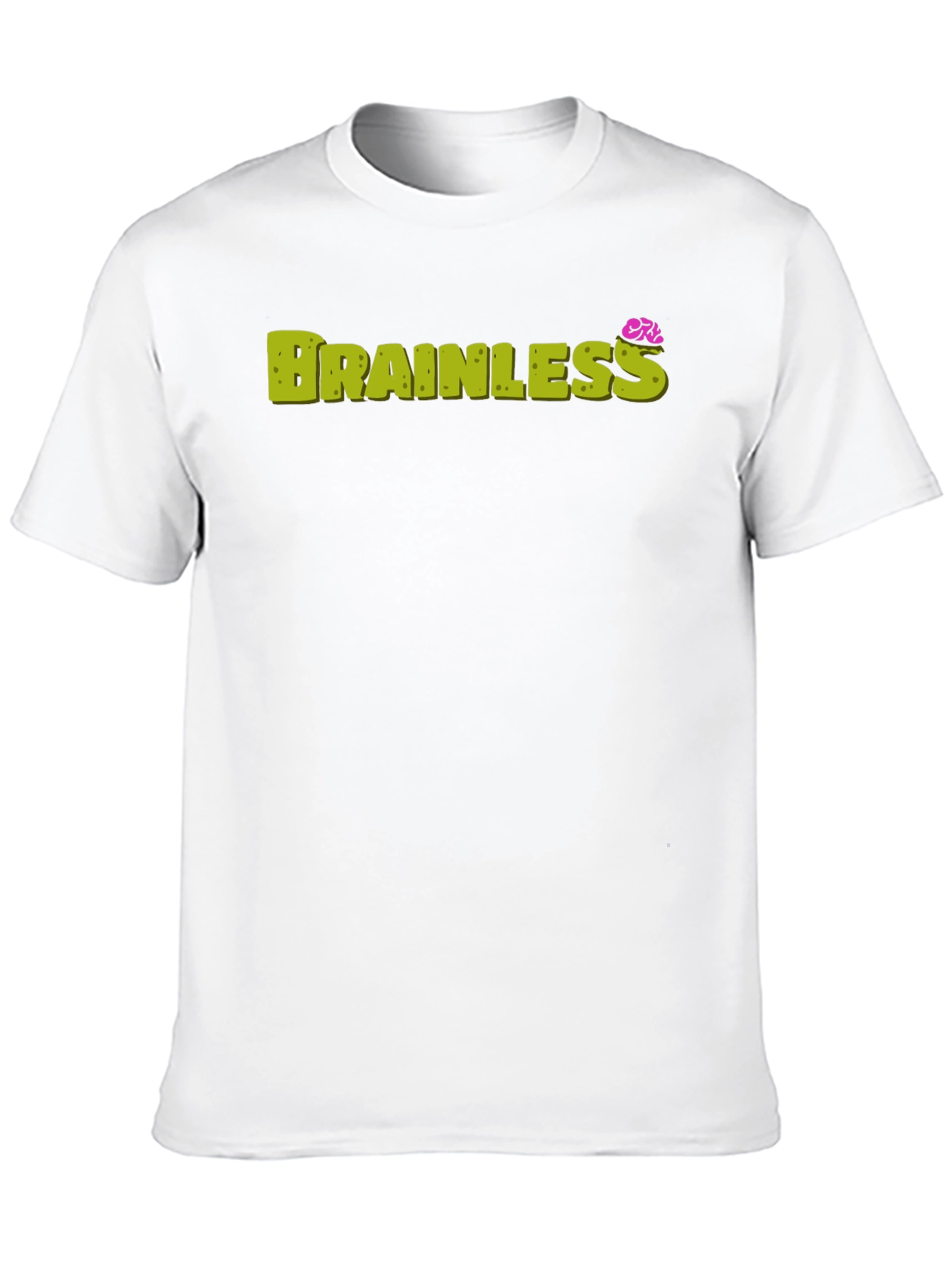 Brainless Graphic Print Crew Neck Tee