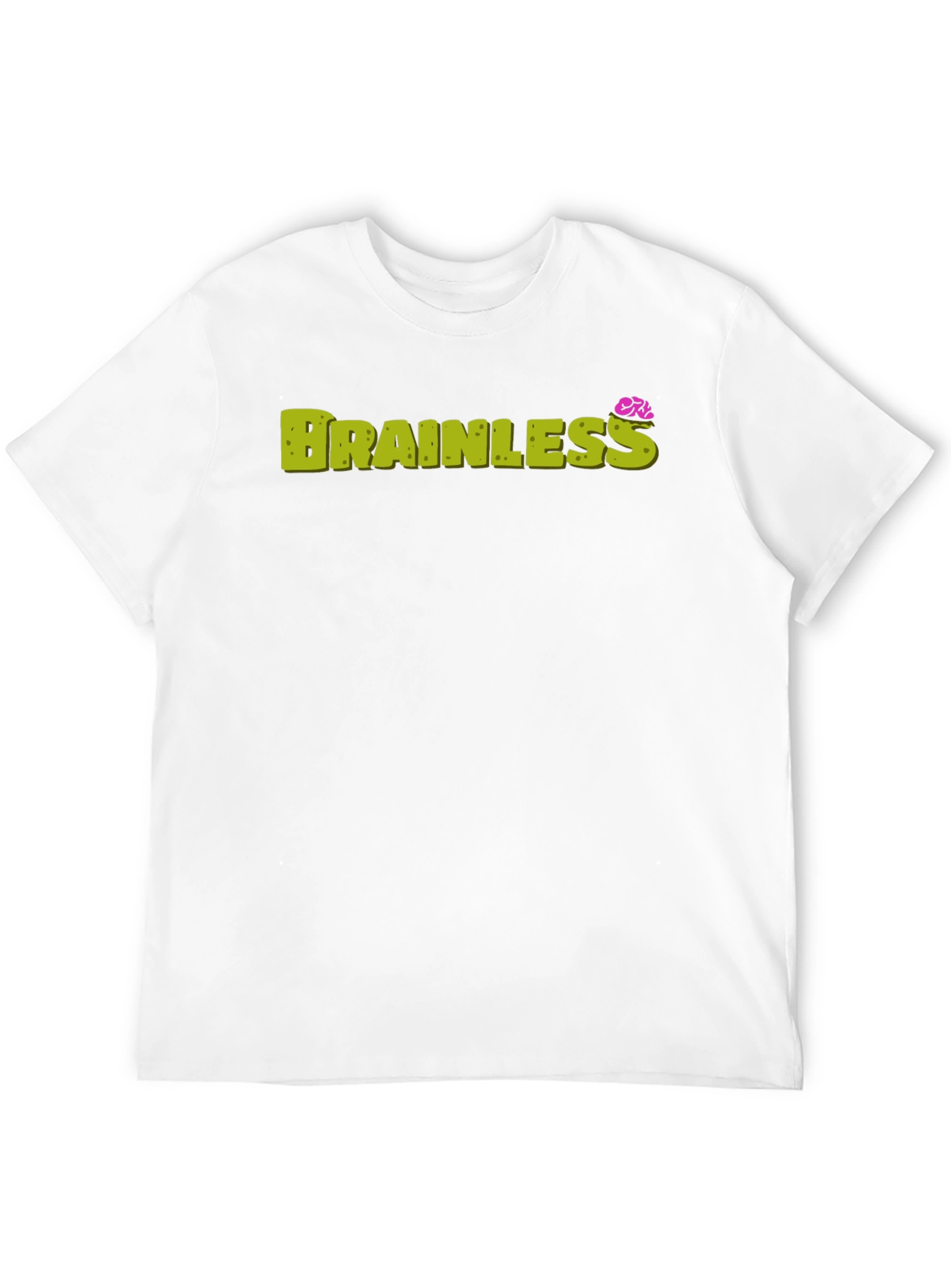 Brainless Graphic Print Crew Neck Tee