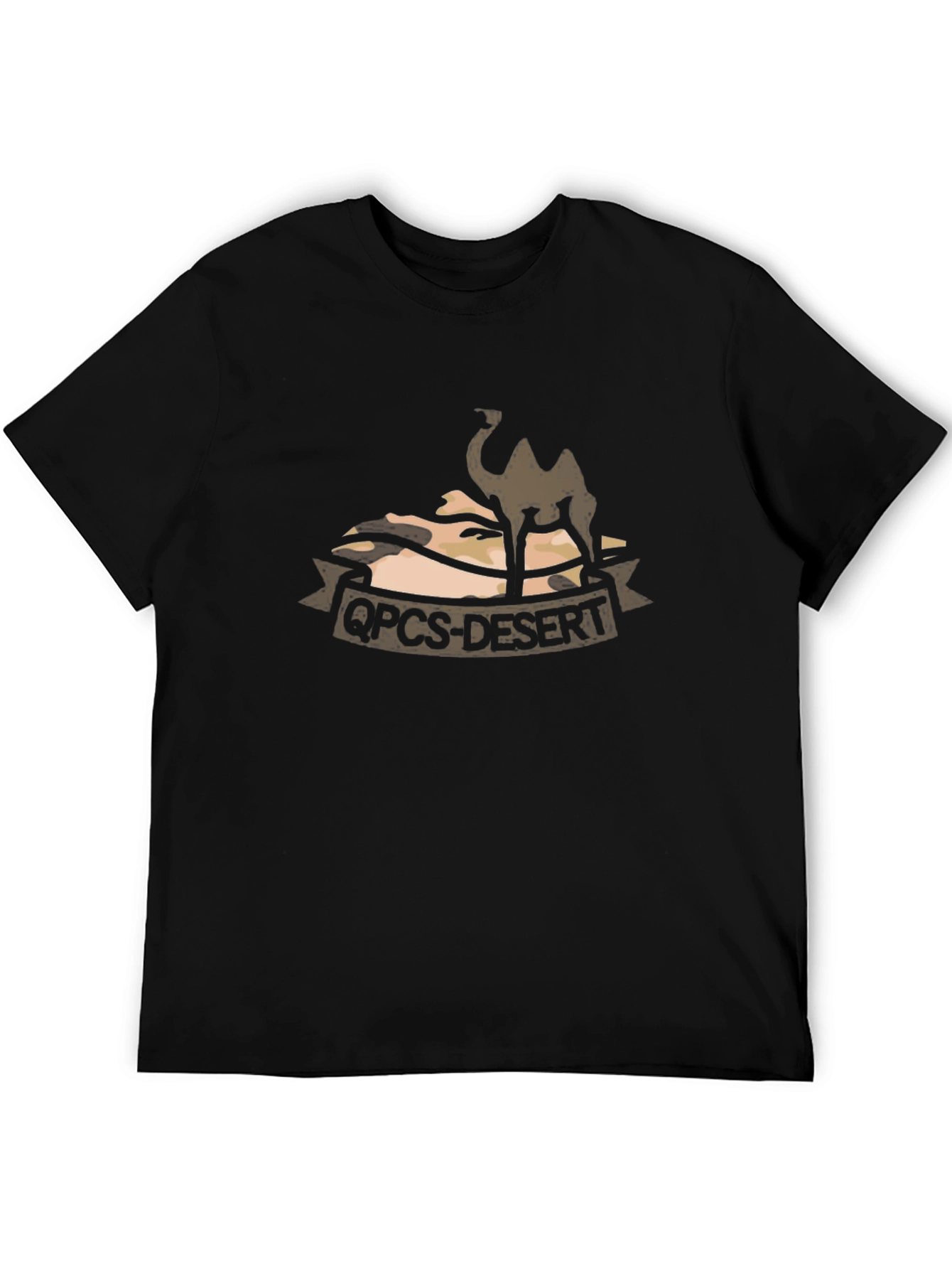 QOCS-Desert Camel Graphic T-Shirt