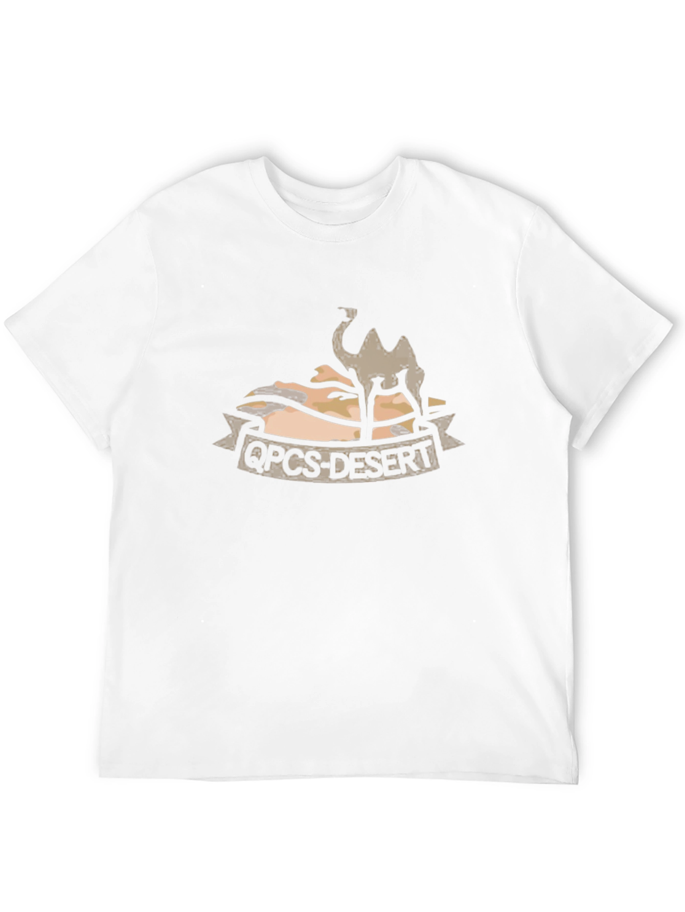 QOCS-Desert Camel Graphic T-Shirt