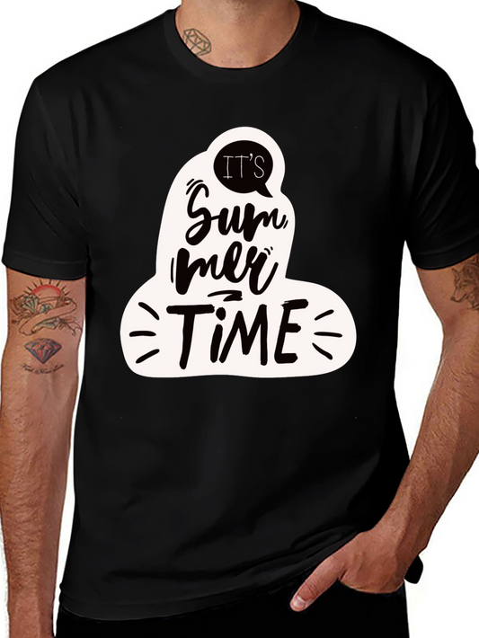 Its Summer Time Black Graphic Tee