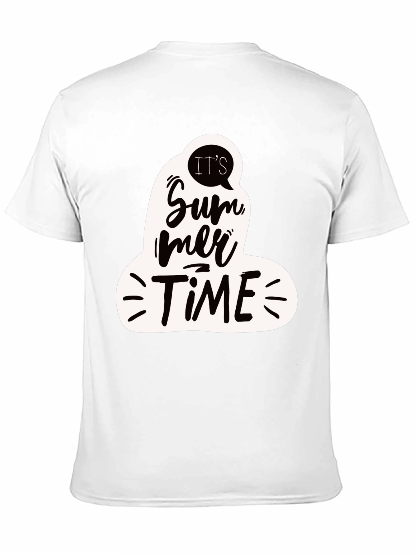 Its Summer Time Black Graphic Tee
