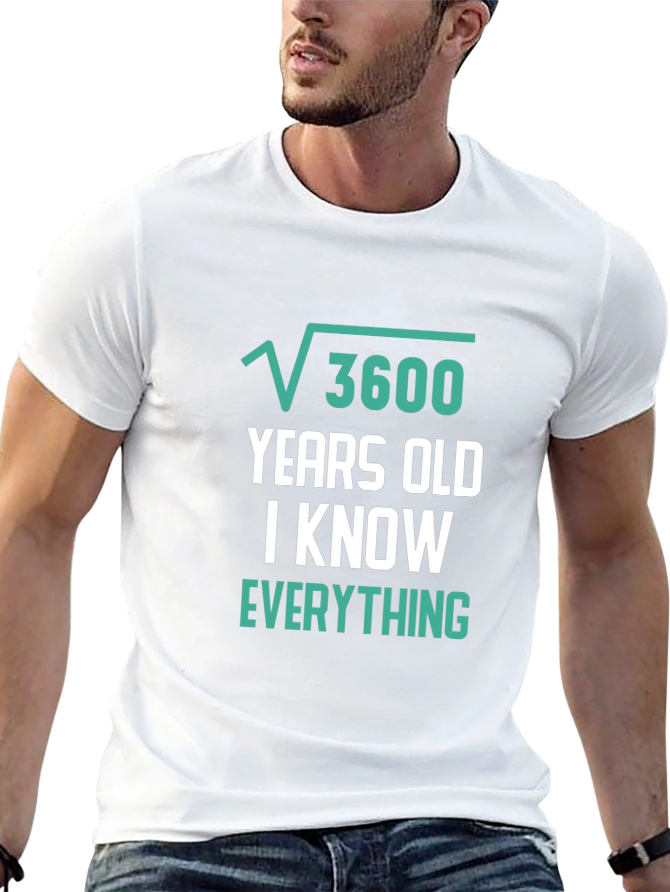 Funny Math T-Shirt: Square Root of 3600 = 60