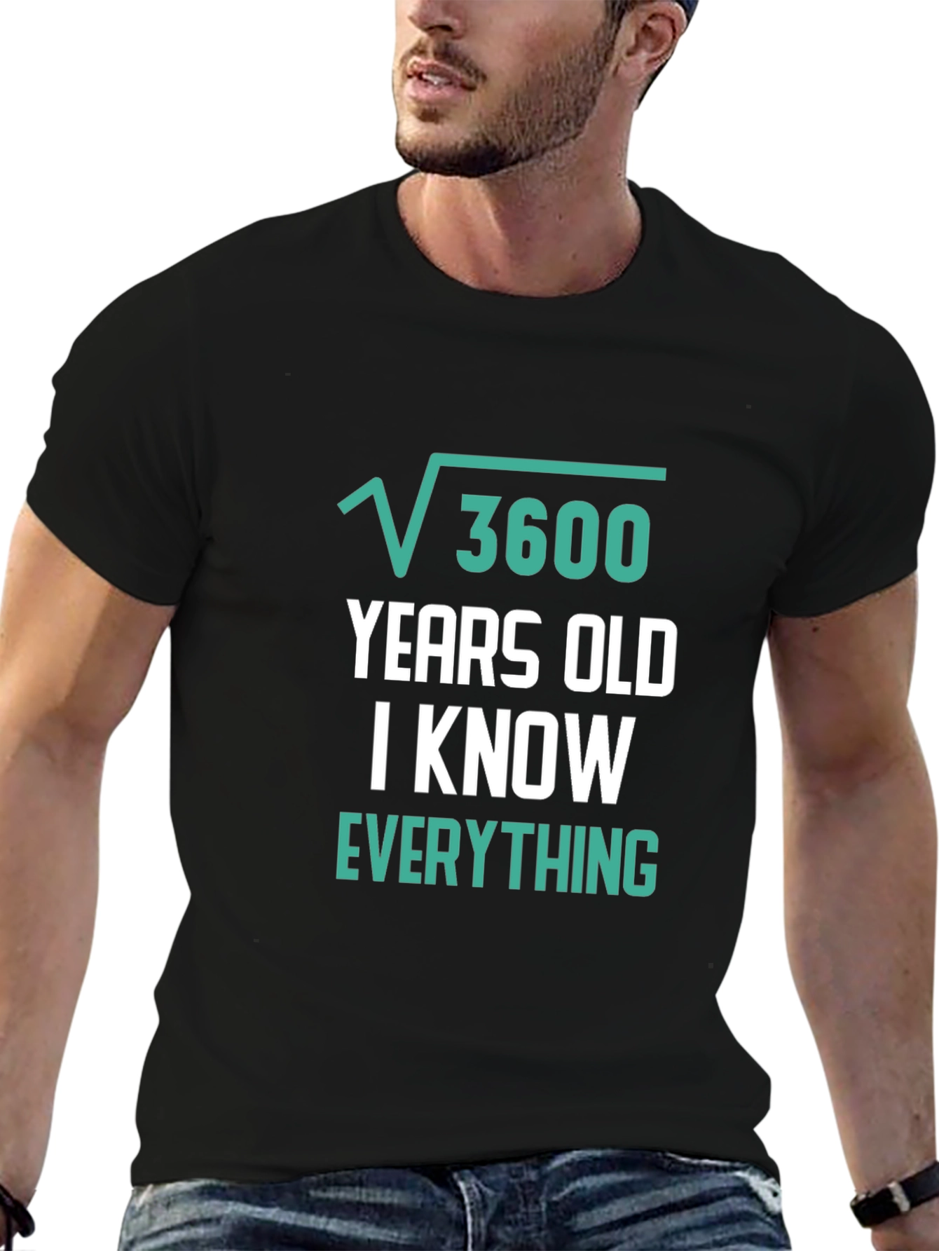 Funny Math T-Shirt: Square Root of 3600 = 60