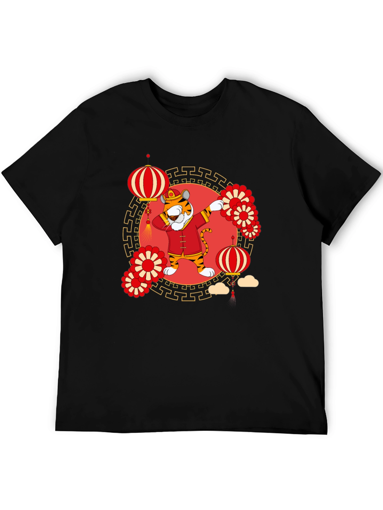 Dabbing Tiger Chinese New Year T-Shirt