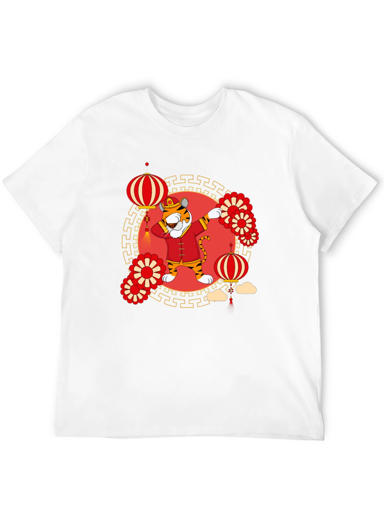 Dabbing Tiger Chinese New Year T-Shirt