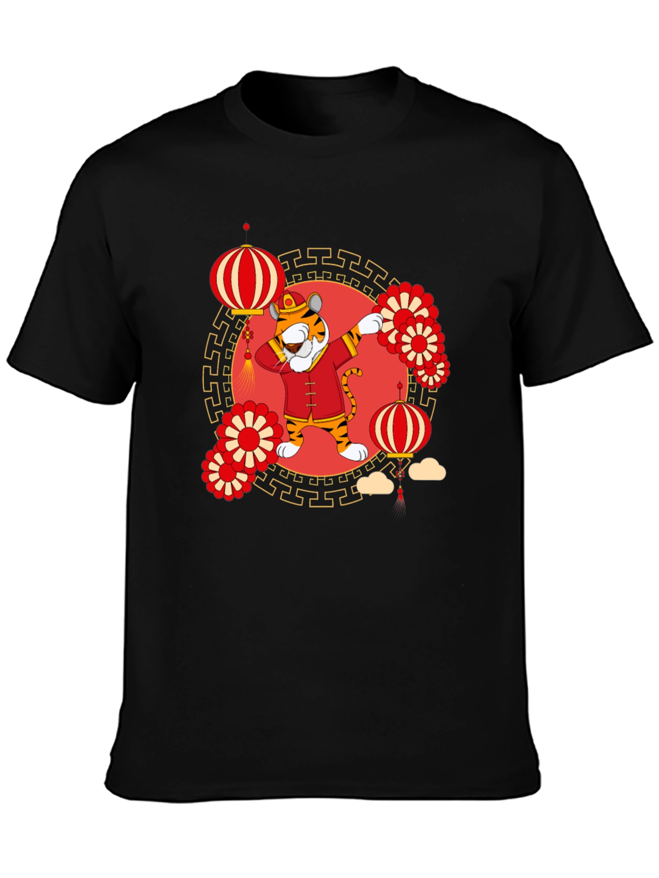 Dabbing Tiger Chinese New Year T-Shirt