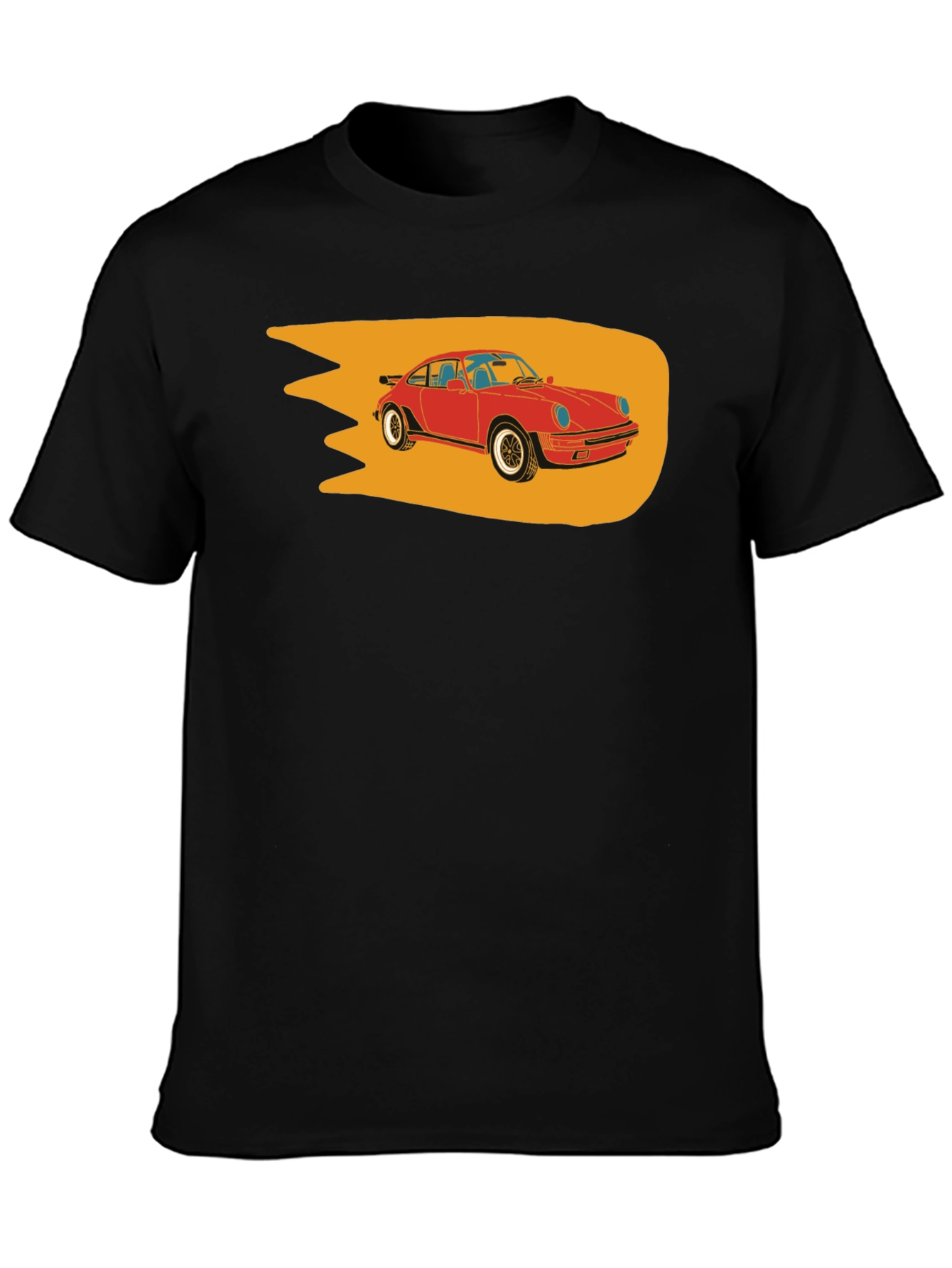Classic Red Car Graphic T-Shirt