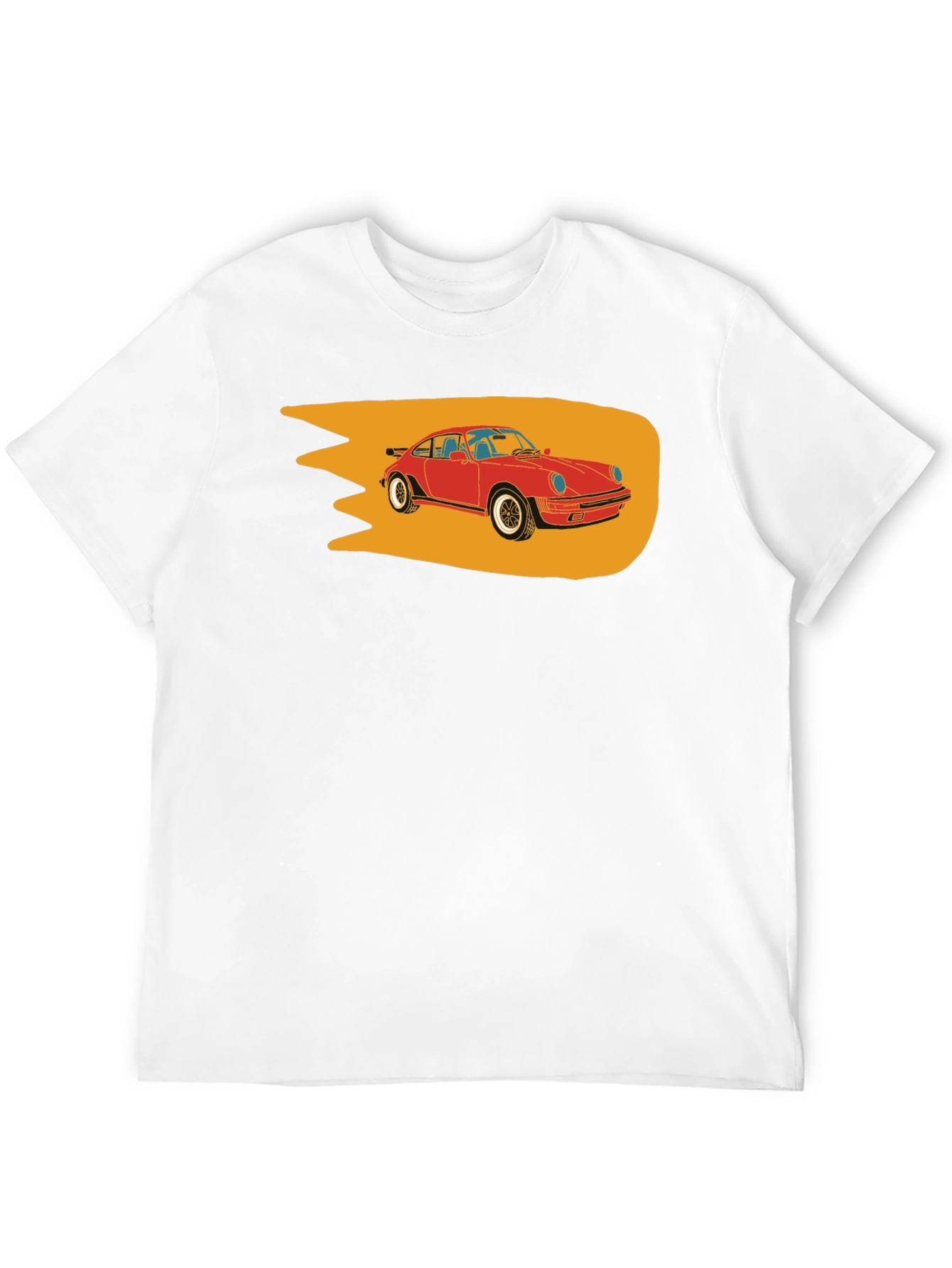 Classic Red Car Graphic T-Shirt