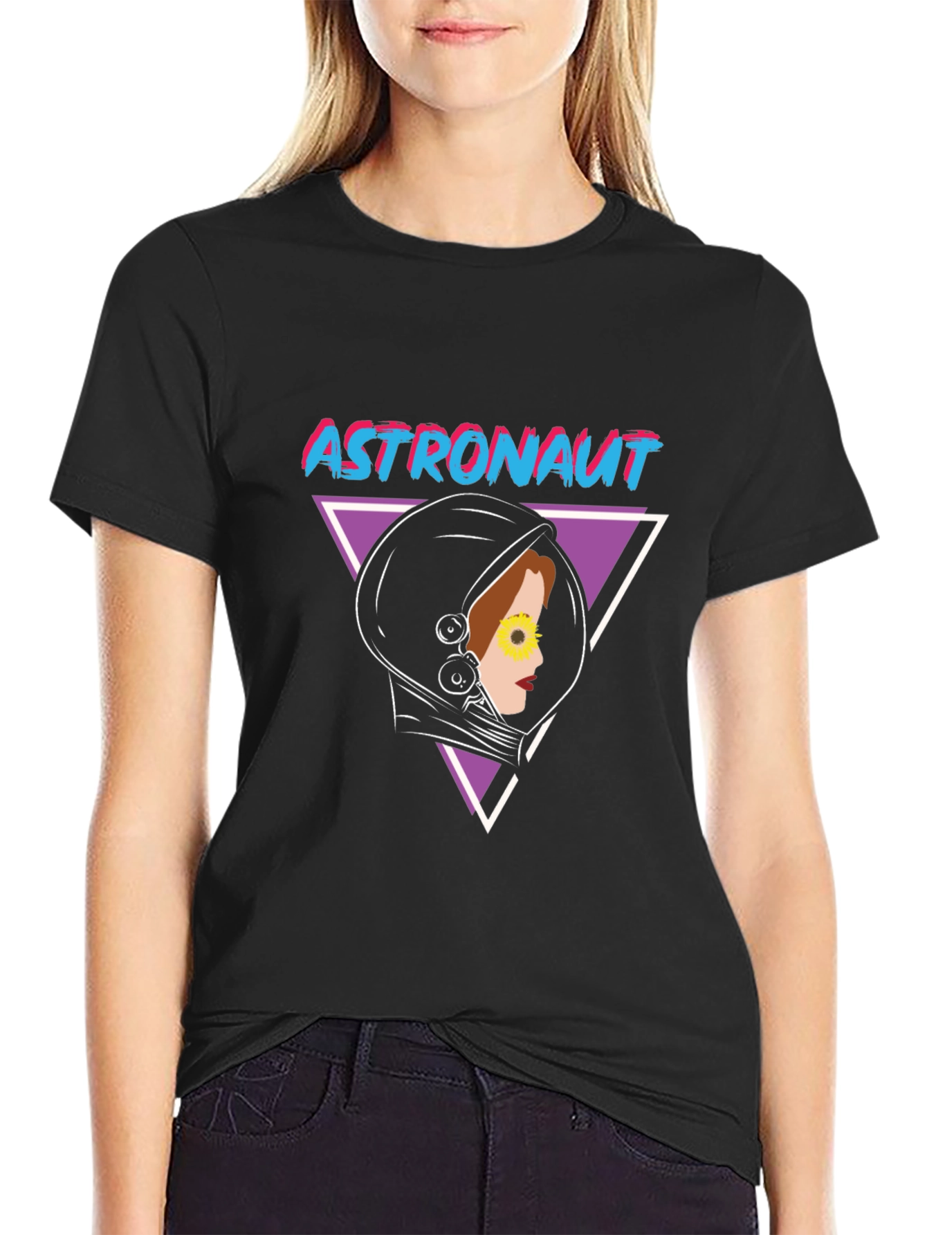 Astronaut Graphic Tee - Retro Space Style