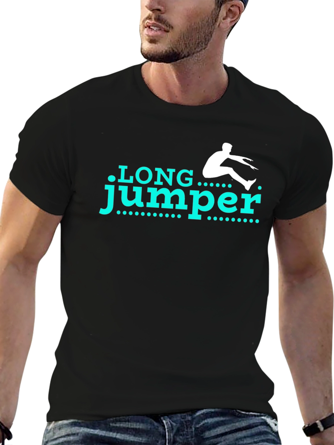 Long Jumper Graphic Tee - Track & Field Inspired