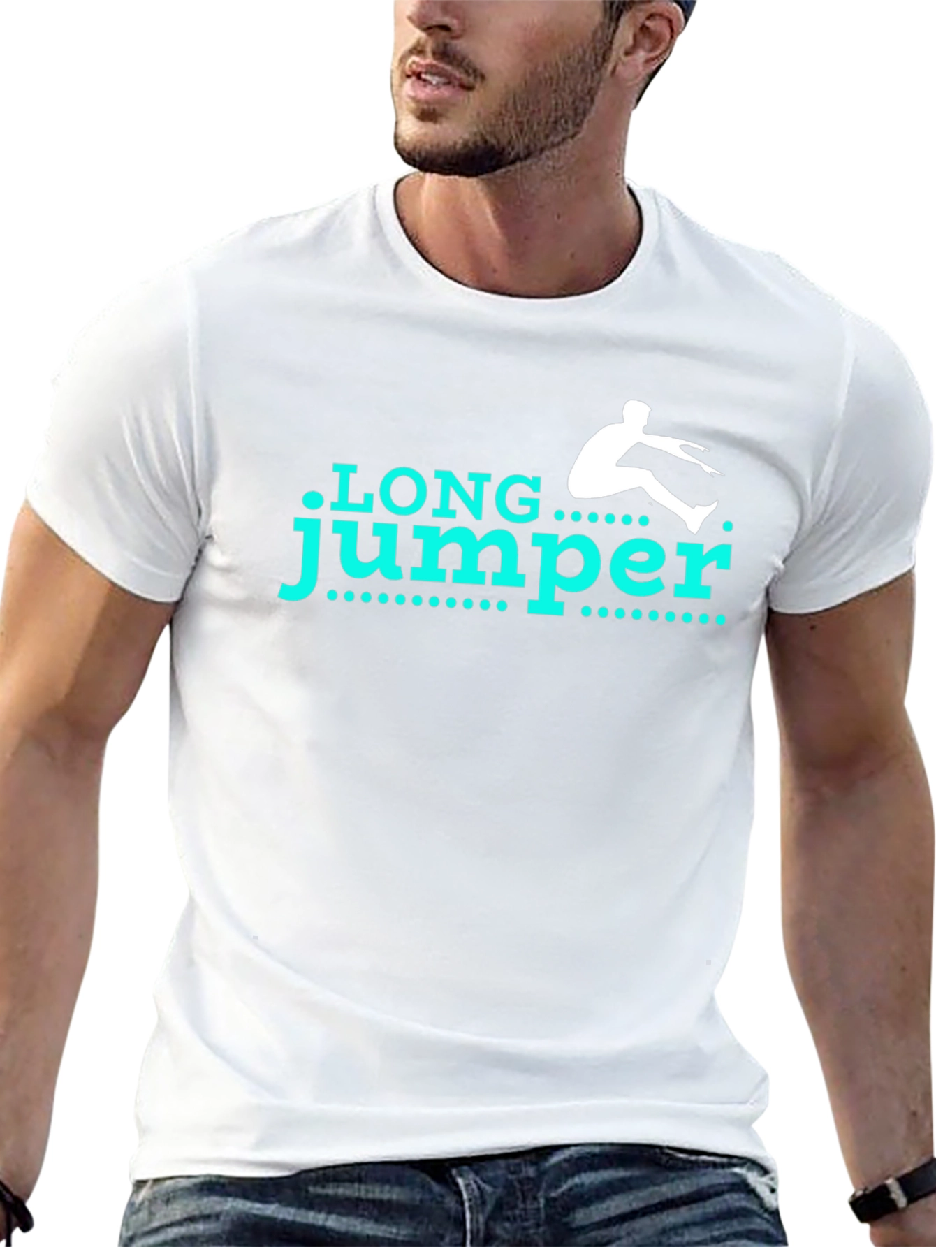 Long Jumper Graphic Tee - Track & Field Inspired