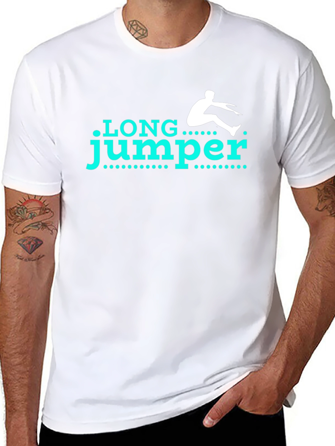 Long Jumper Graphic Tee - Track & Field Inspired