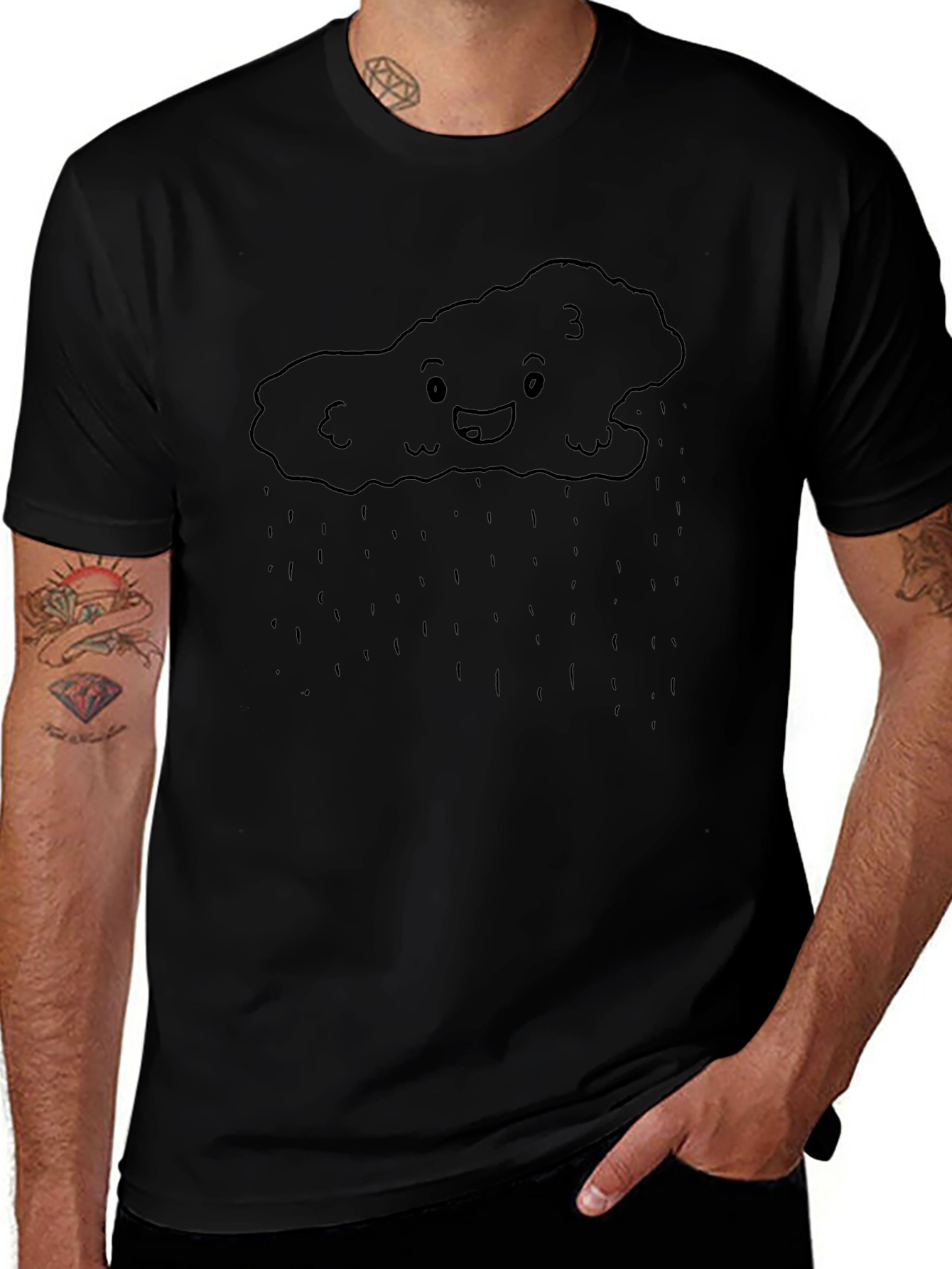 Rainy Cloud Graphic T-Shirt