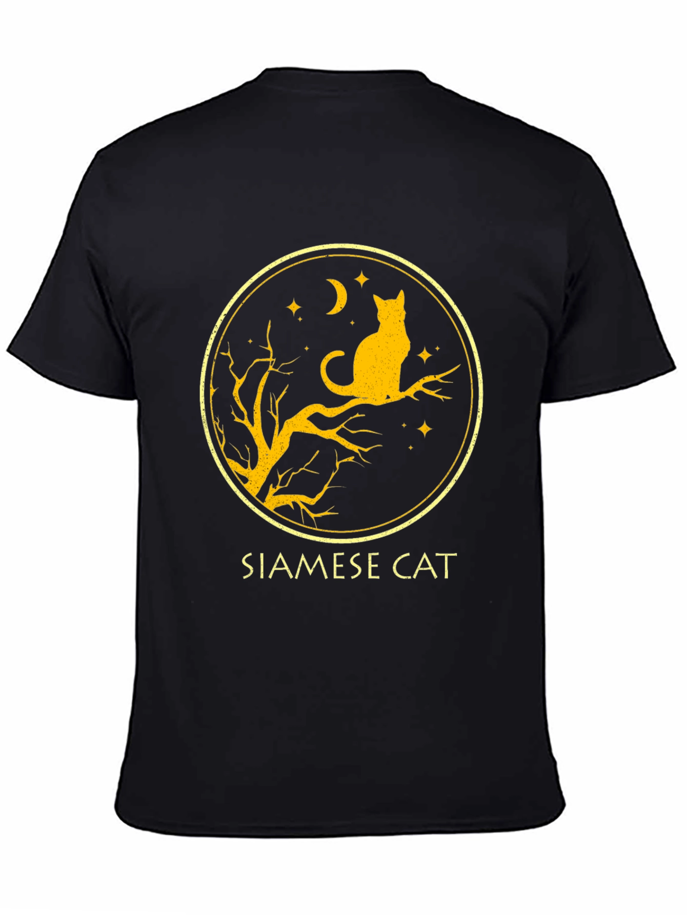 Siamese Cat T-Shirt - Black