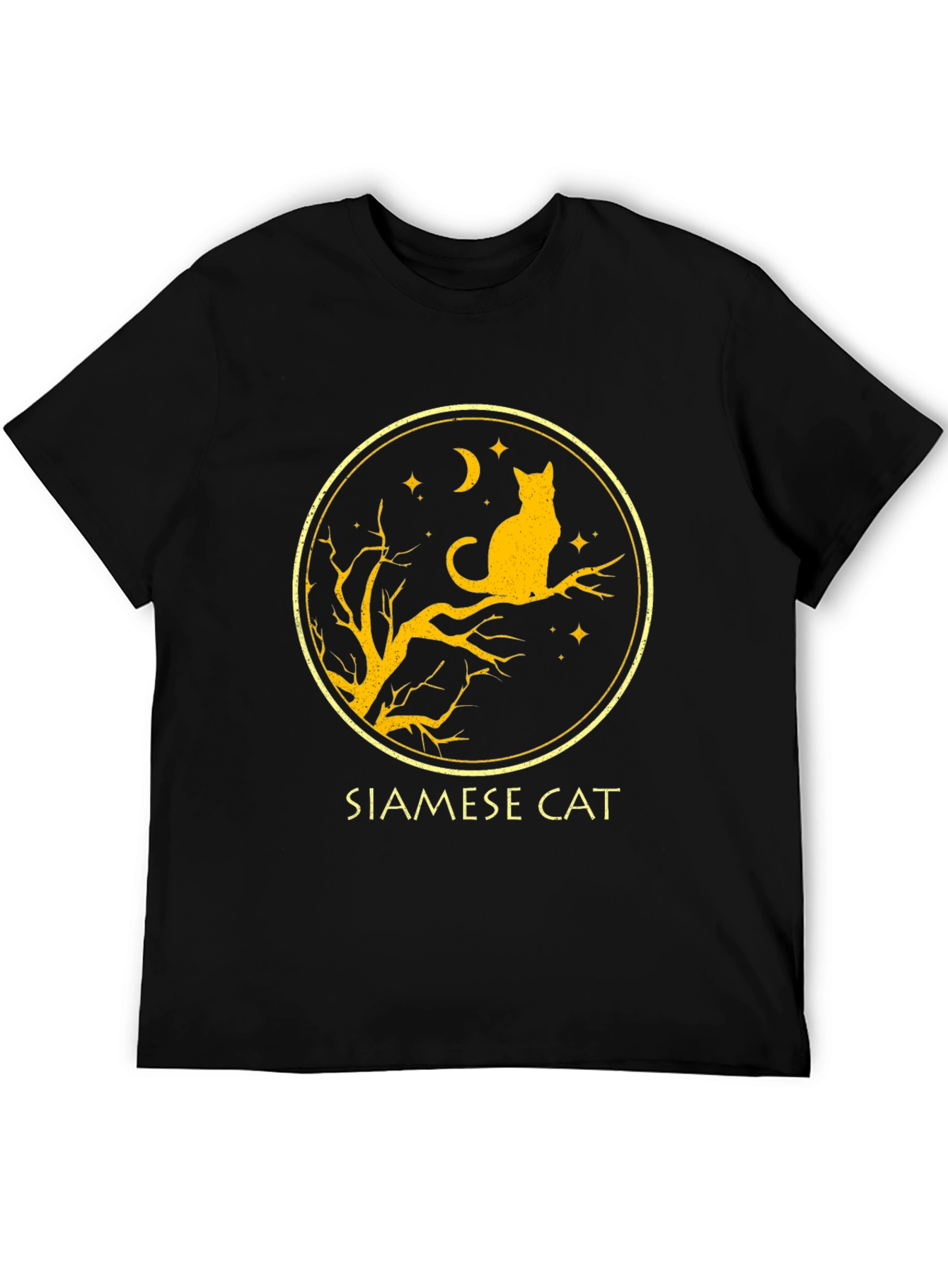 Siamese Cat T-Shirt - Black