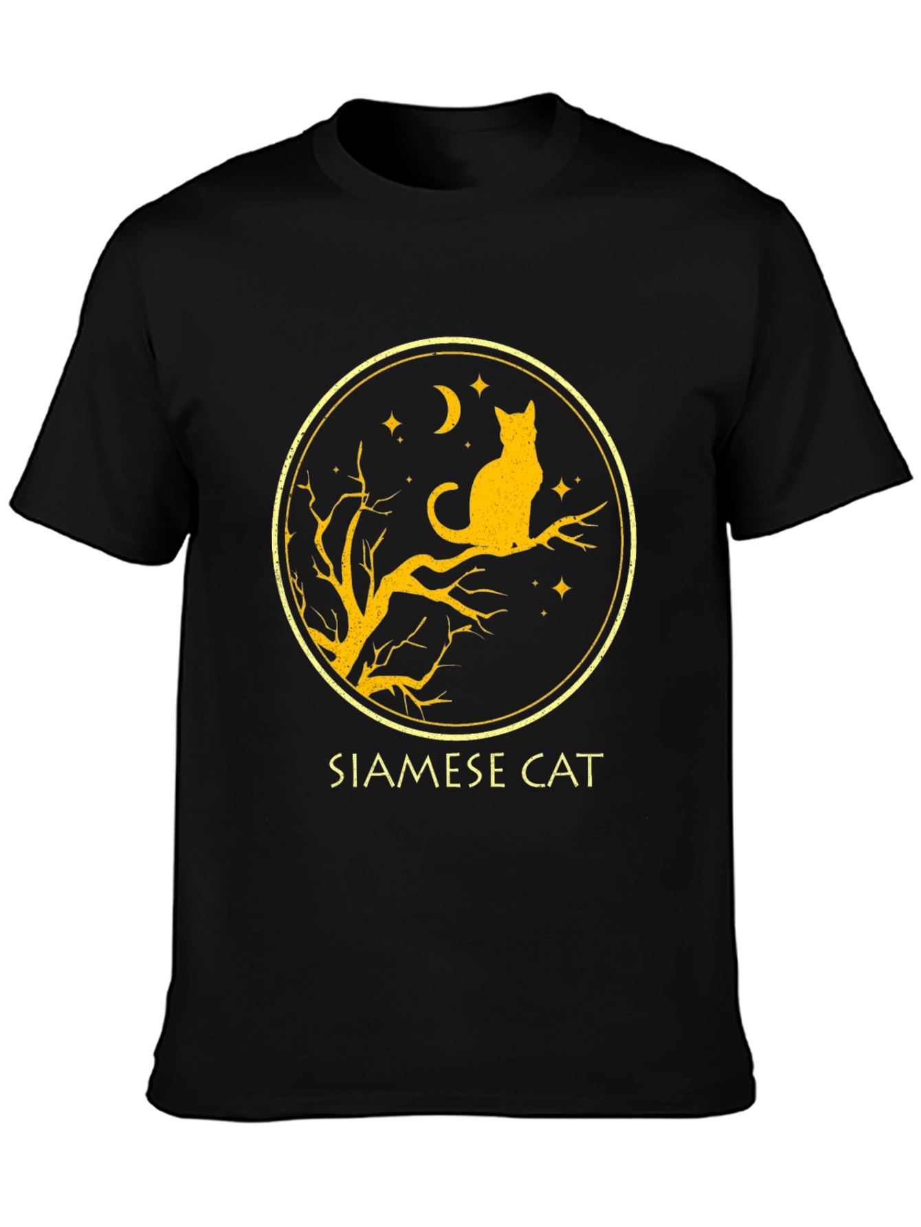 Siamese Cat T-Shirt - Black