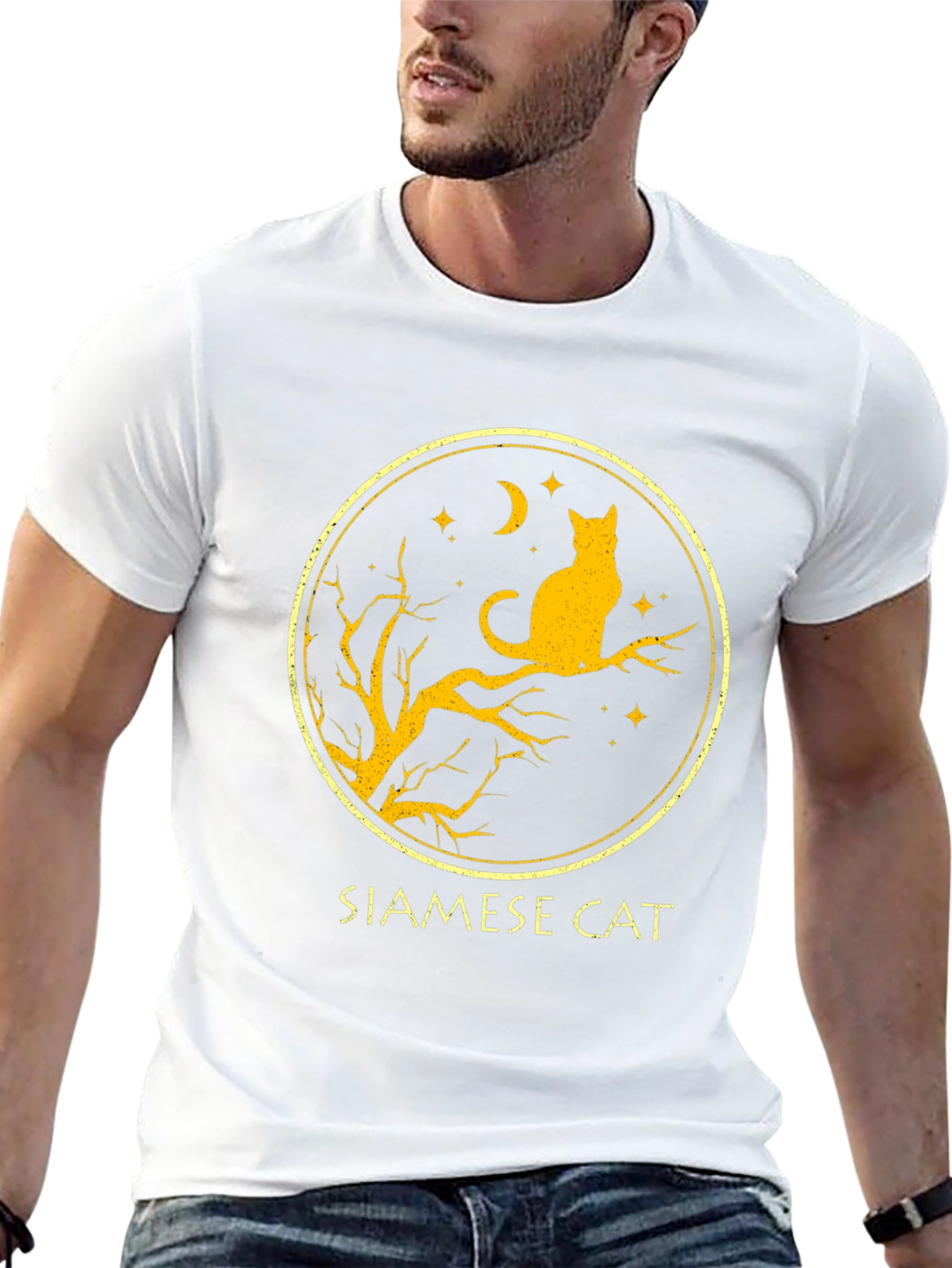 Siamese Cat T-Shirt - Black