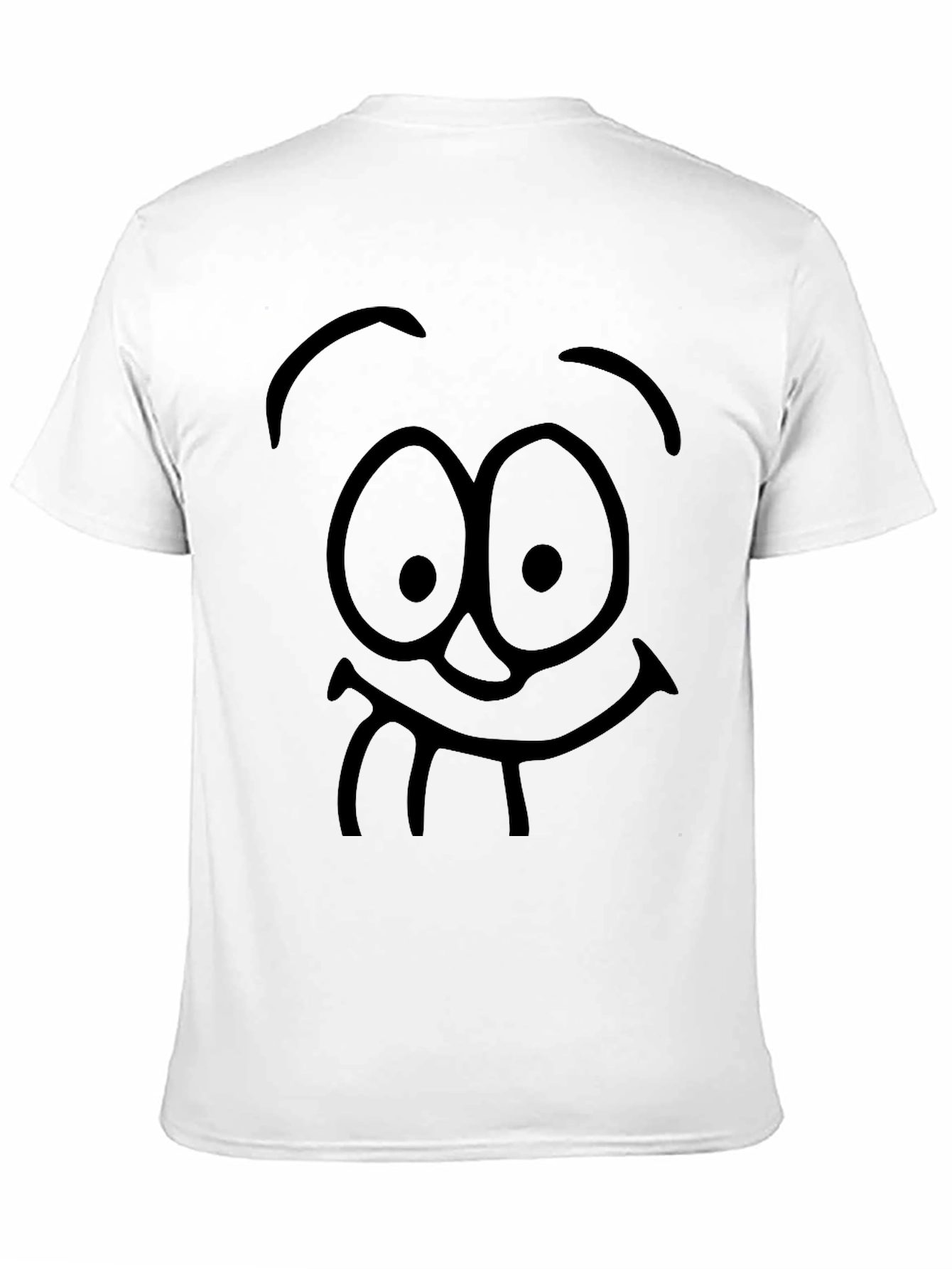 Funny Face Graphic Black T-Shirt