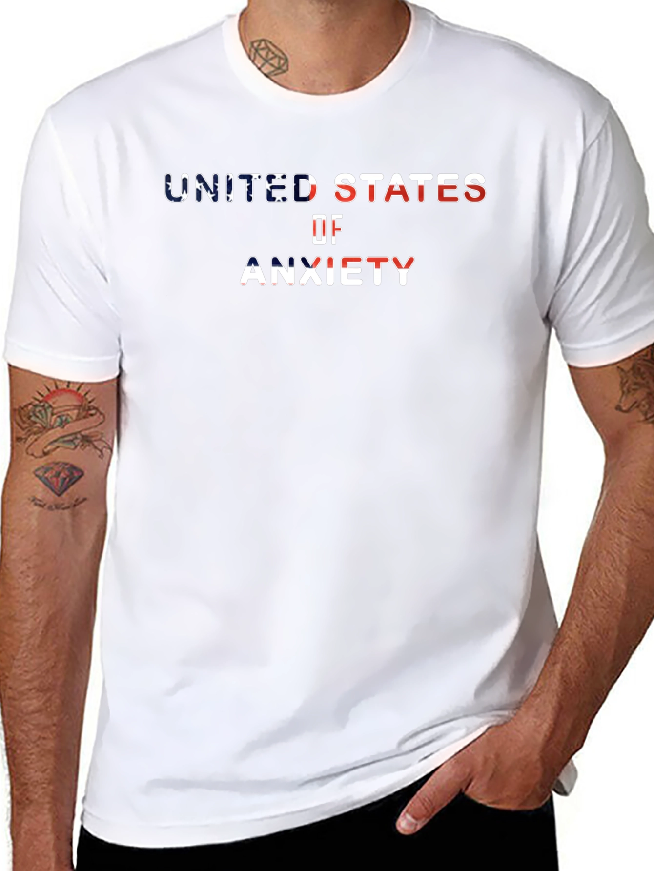 United States of Anxiety Graphic T-Shirt