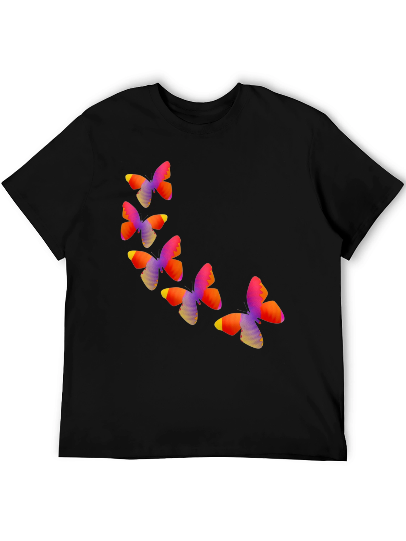 Butterfly Graphic Black T-Shirt