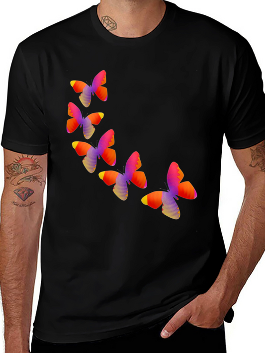 Butterfly Graphic Black T-Shirt