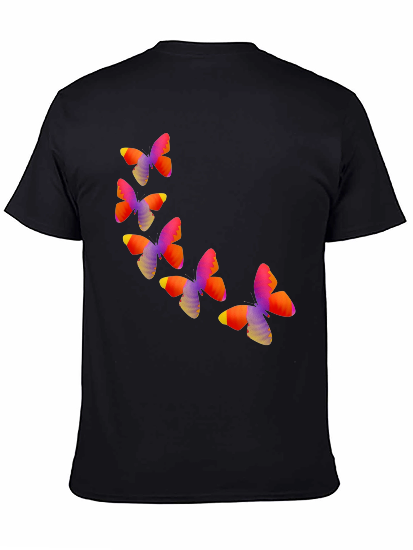 Butterfly Graphic Black T-Shirt