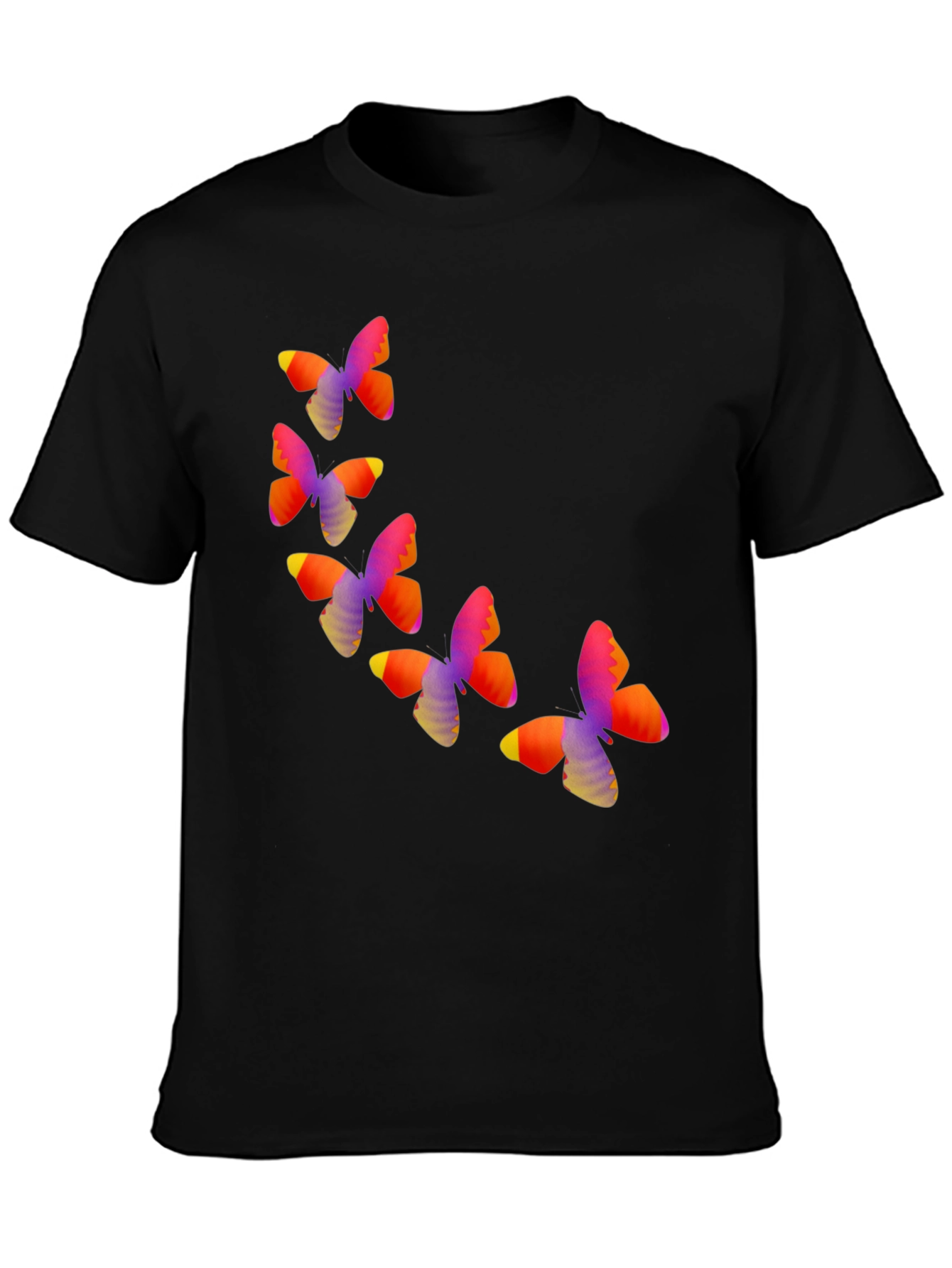 Butterfly Graphic Black T-Shirt