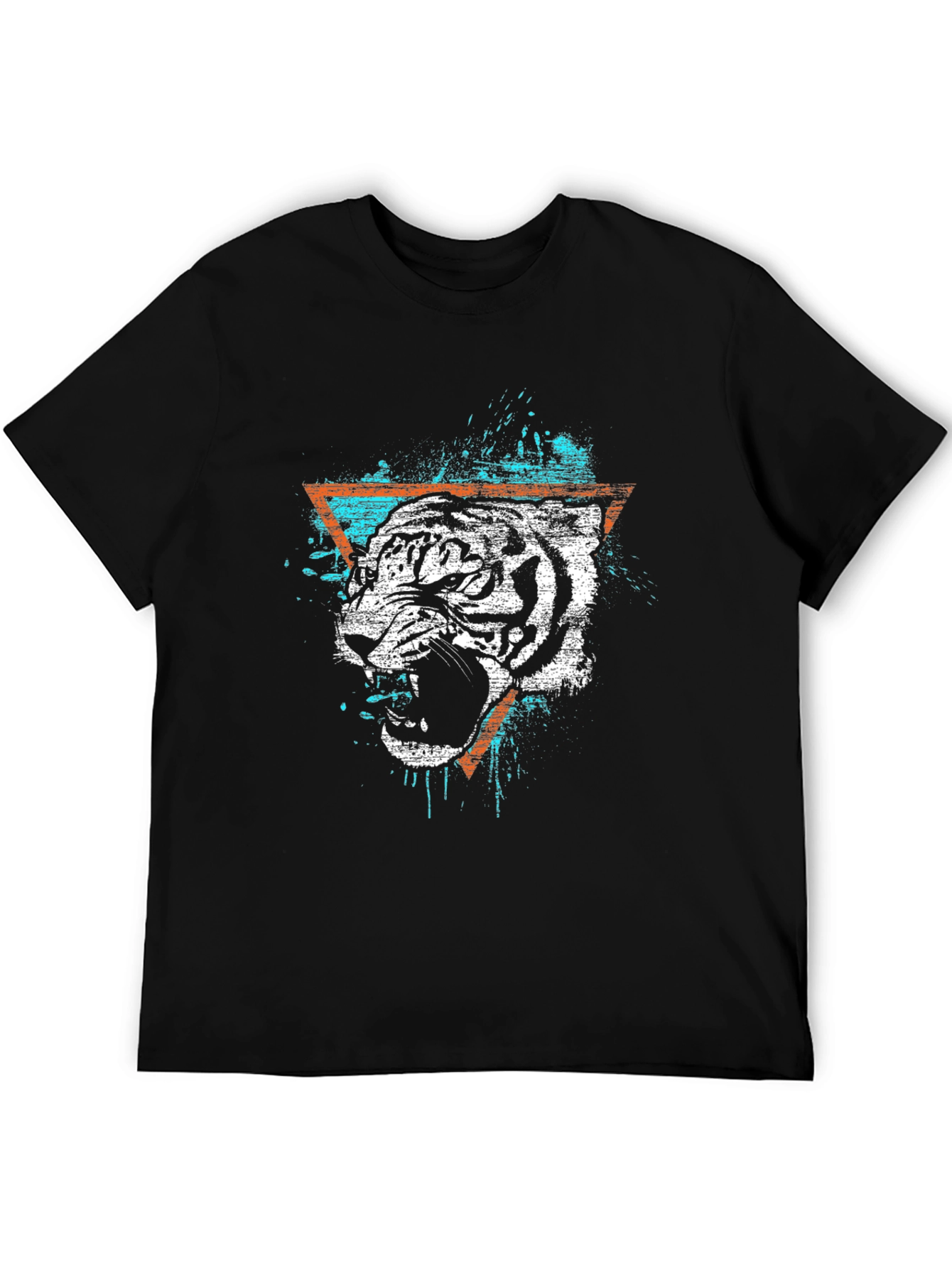 Black Tiger Graphic Tee - Edgy Style