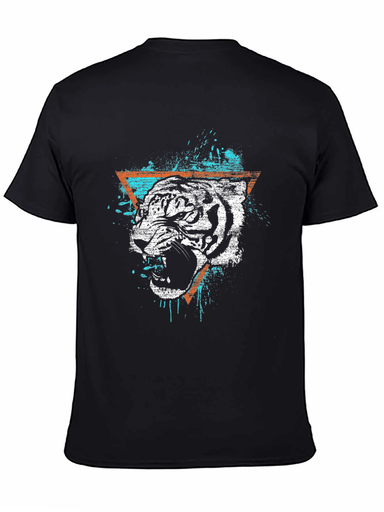 Black Tiger Graphic Tee - Edgy Style