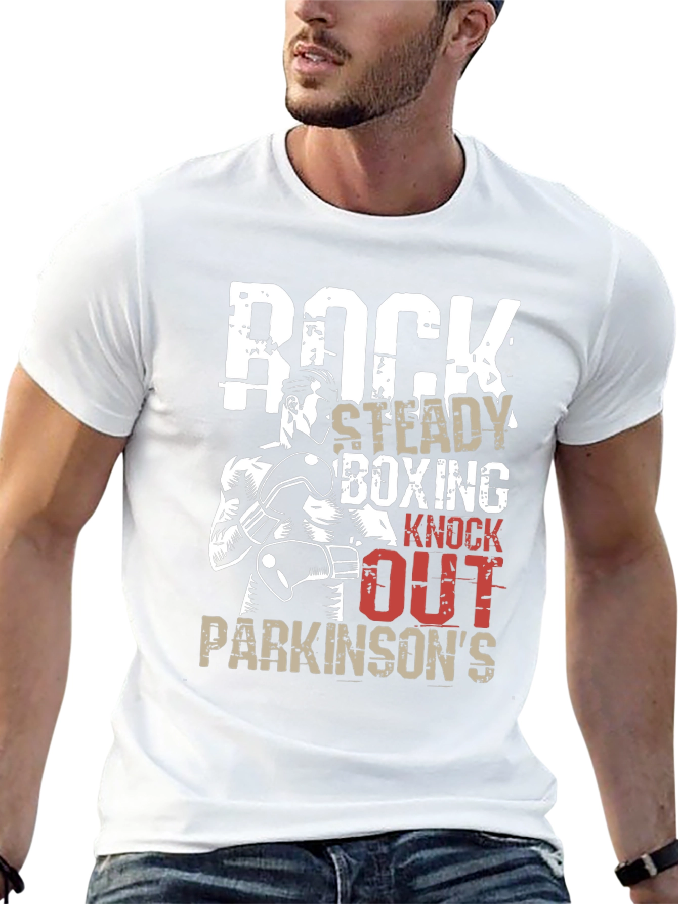 Rock Steady Boxing Knockout Parkinsons T-Shirt