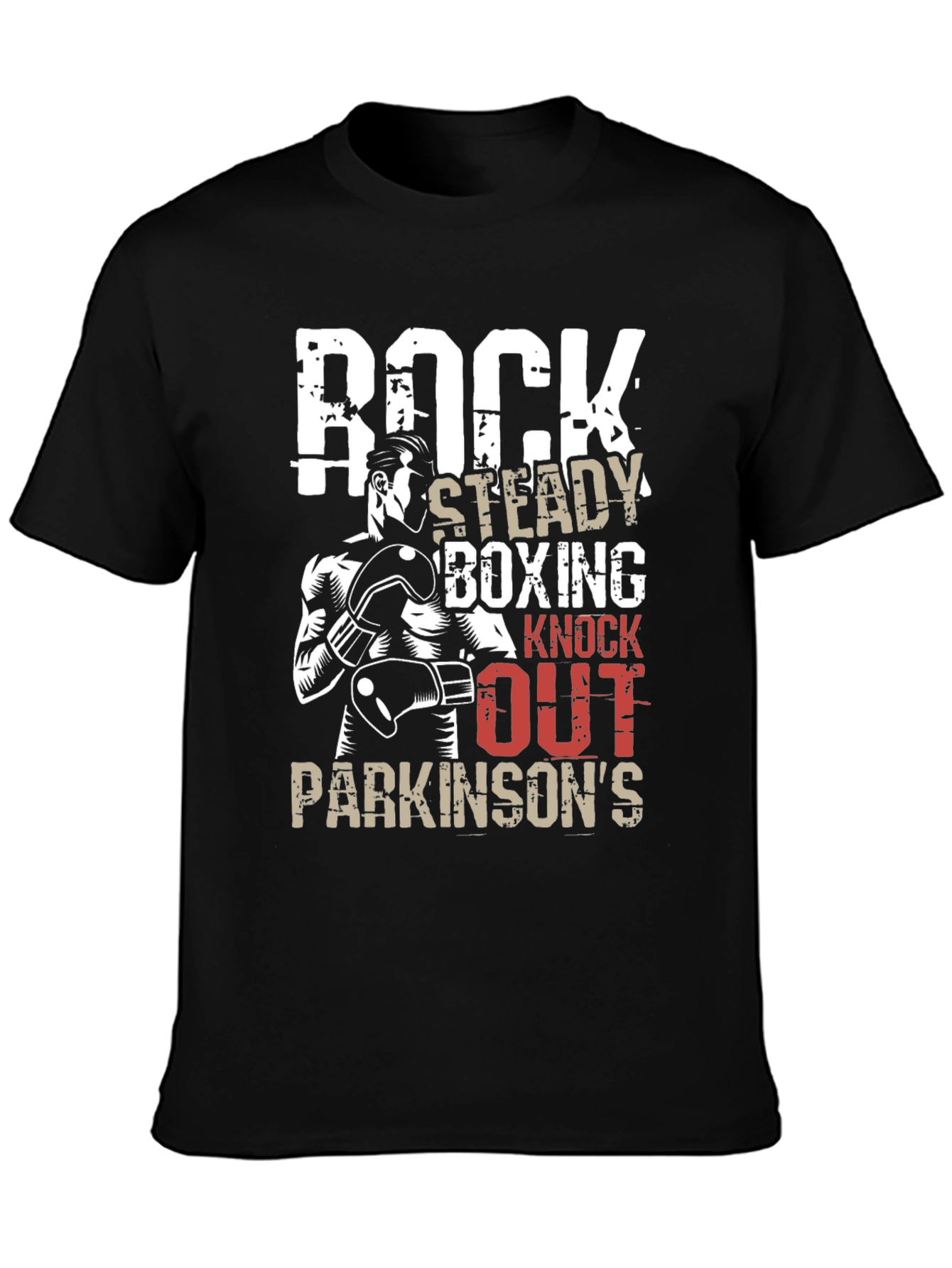 Rock Steady Boxing Knockout Parkinsons T-Shirt