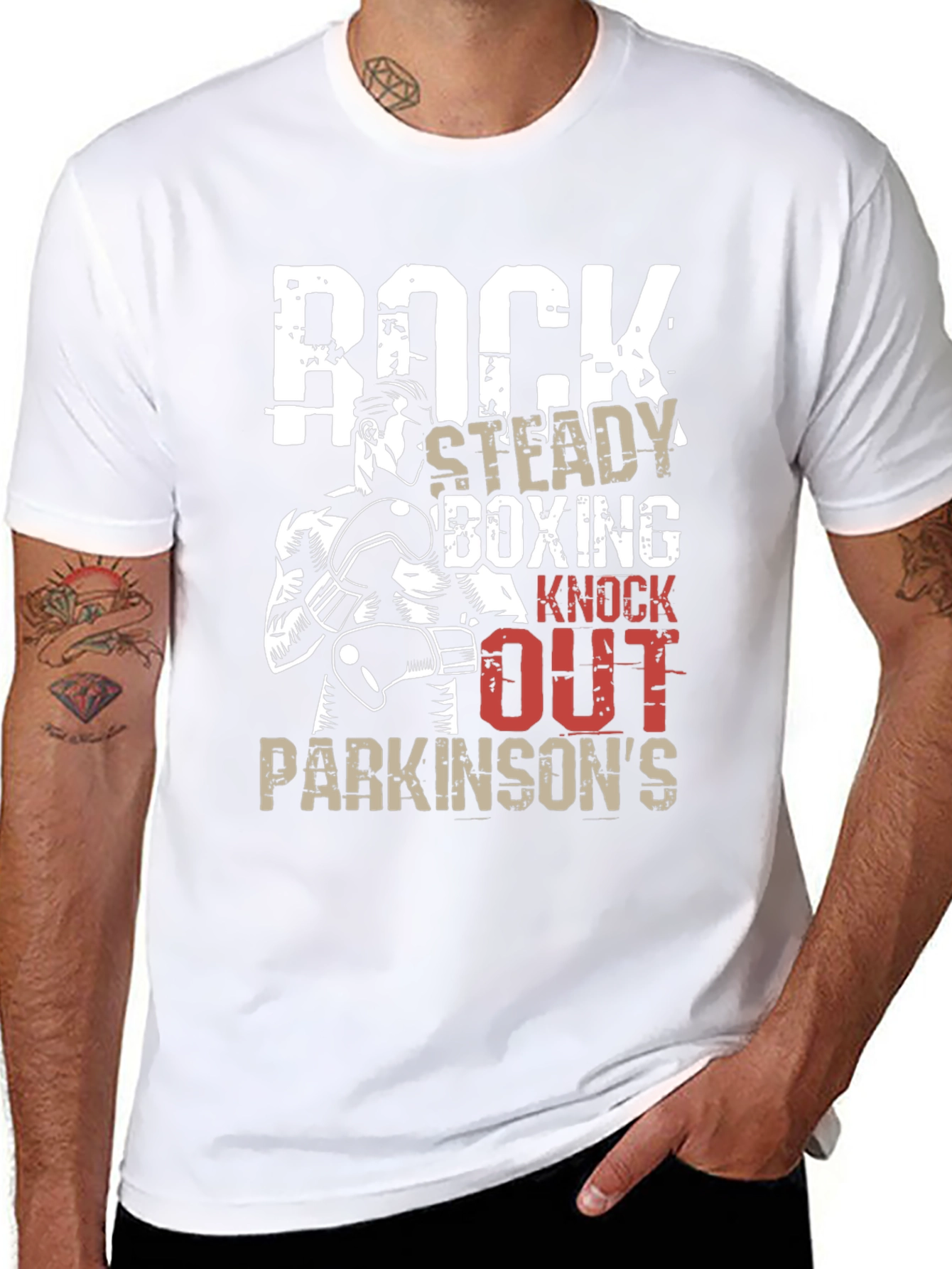 Rock Steady Boxing Knockout Parkinsons T-Shirt