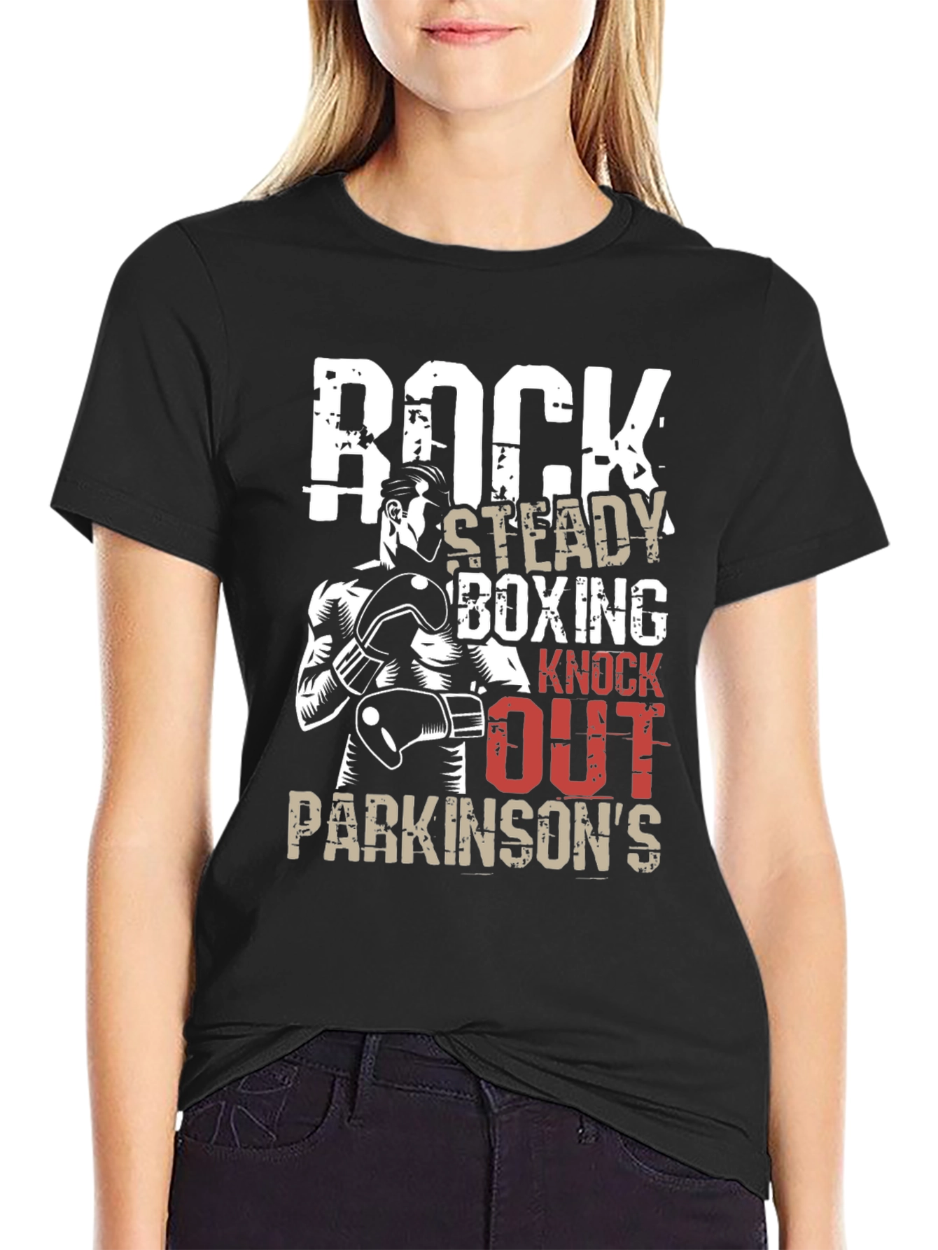 Rock Steady Boxing Knockout Parkinsons T-Shirt