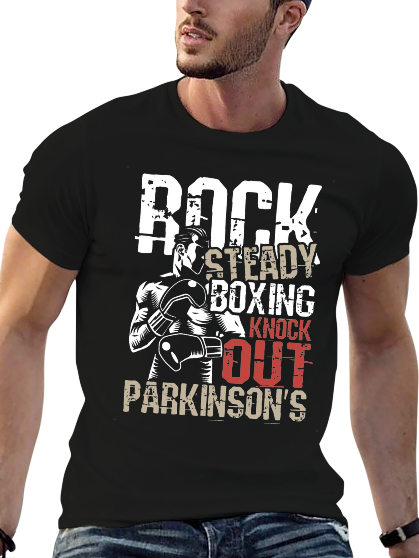 Rock Steady Boxing Knockout Parkinsons T-Shirt
