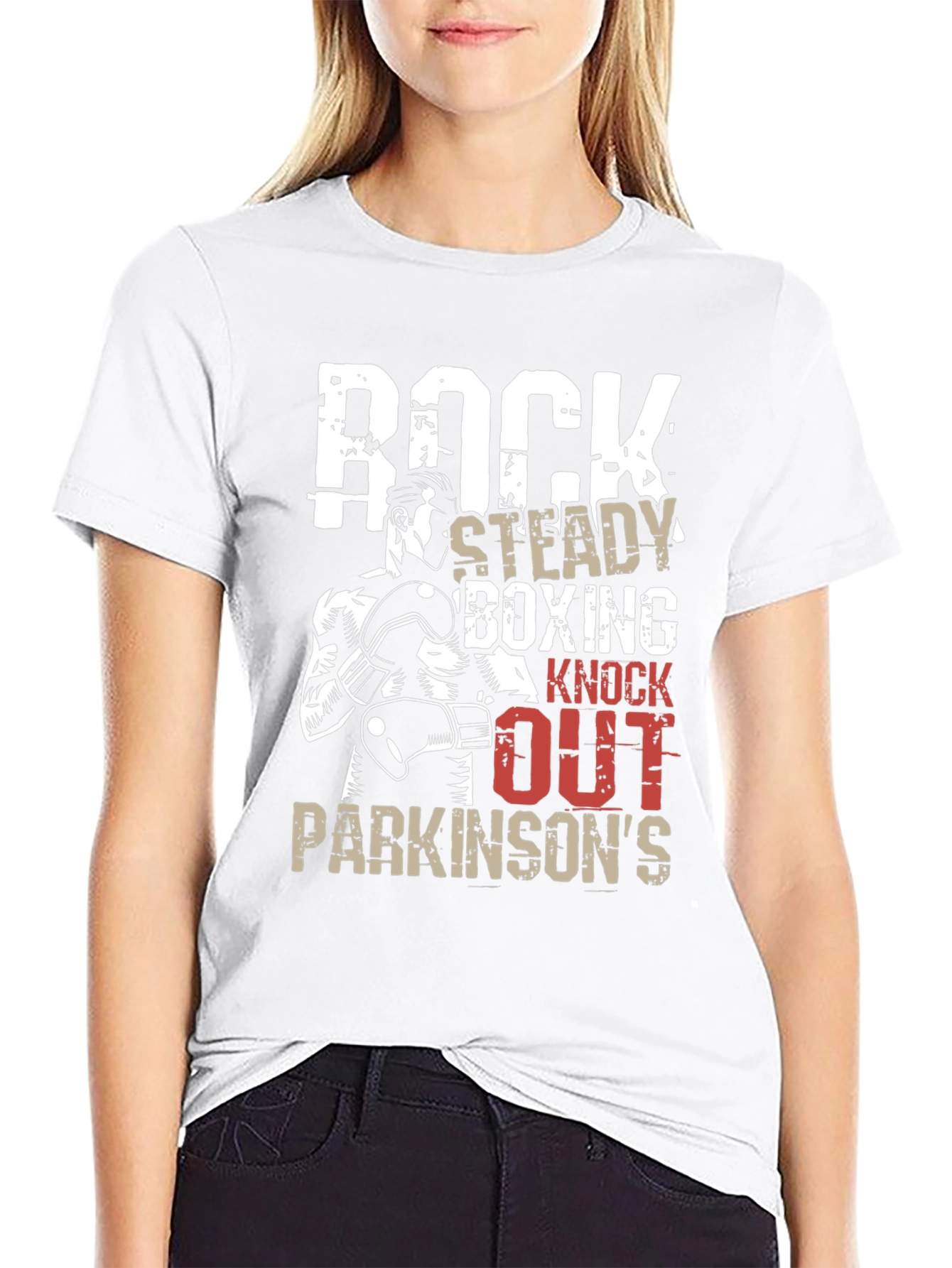 Rock Steady Boxing Knockout Parkinsons T-Shirt