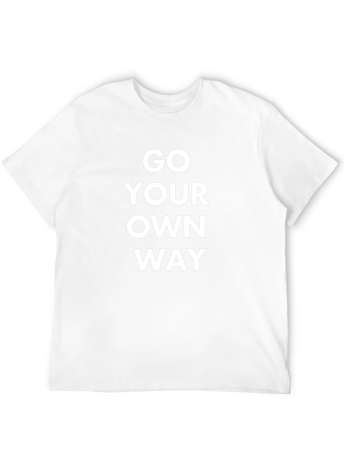 Go Your Own Way Black Graphic Tee