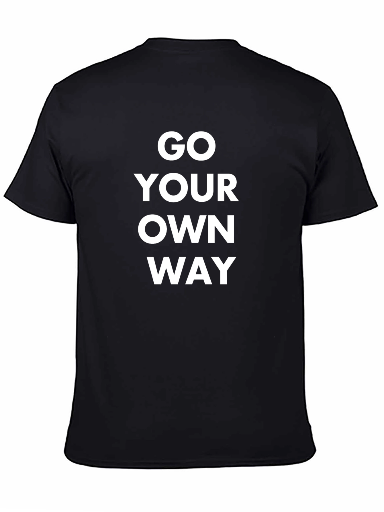 Go Your Own Way Black Graphic Tee