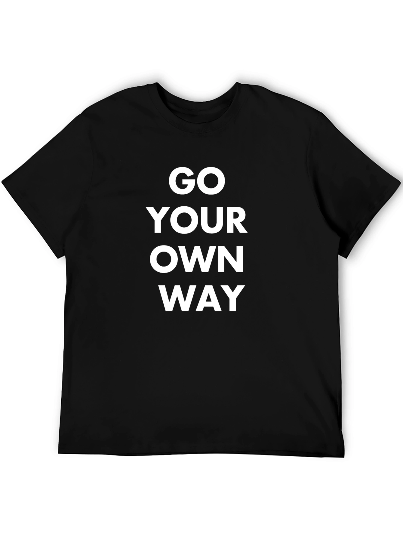 Go Your Own Way Black Graphic Tee