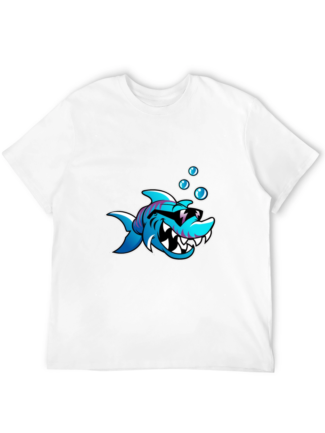 Cool Shark Graphic Black T-Shirt