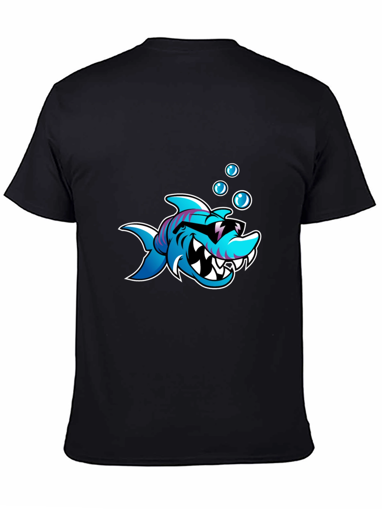 Cool Shark Graphic Black T-Shirt