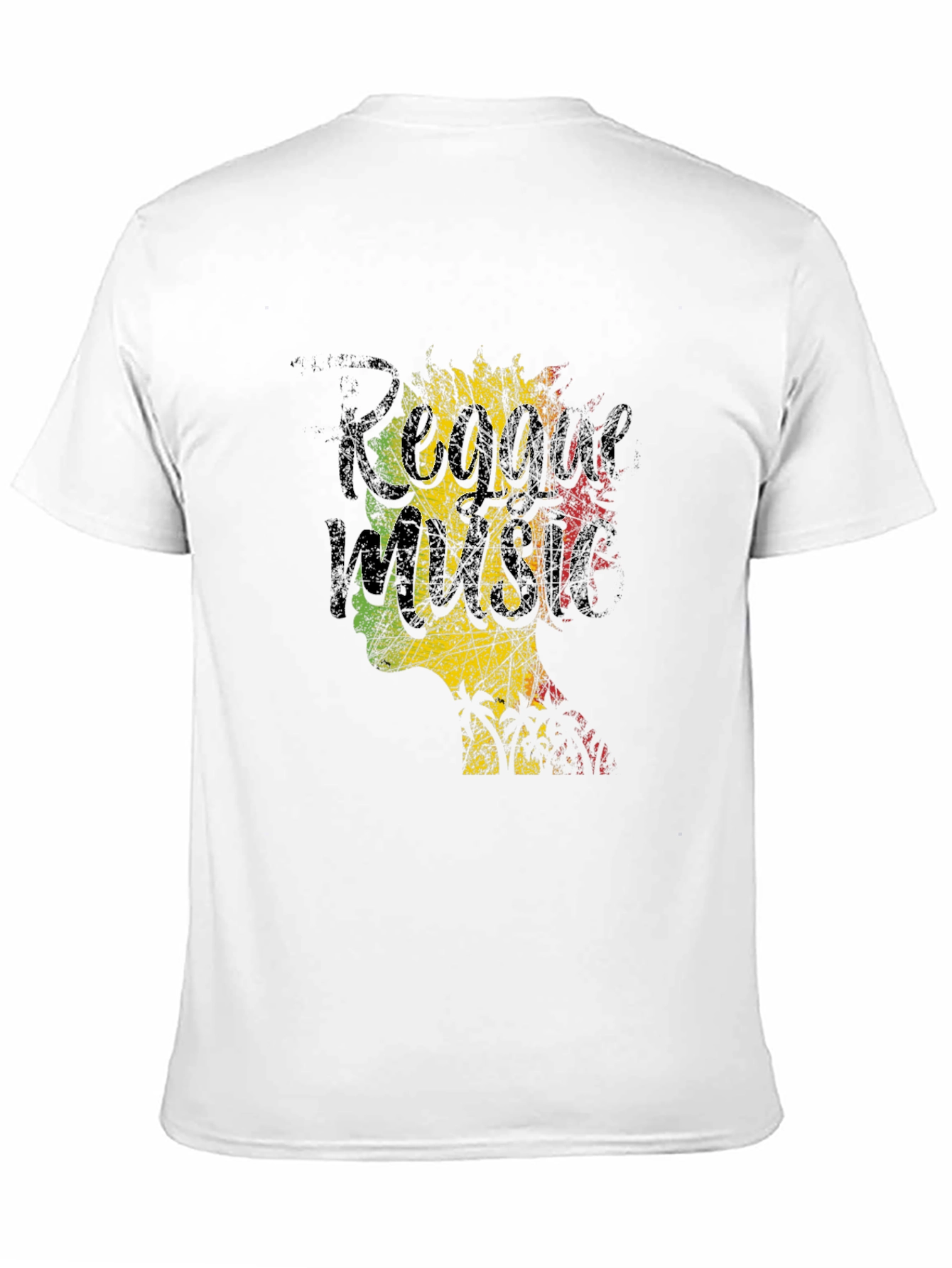 Reggae Music Graphic T-Shirt - Black