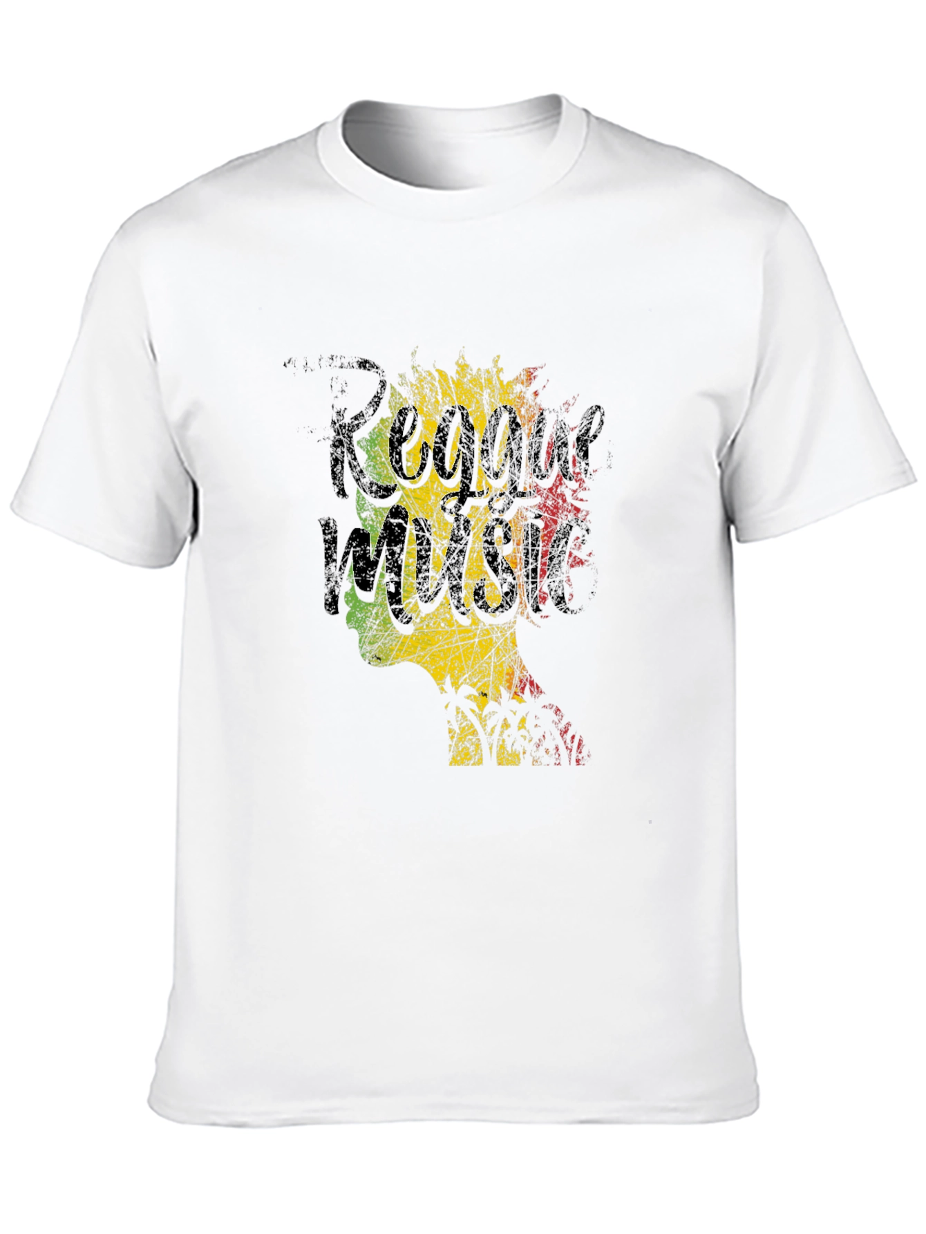 Reggae Music Graphic T-Shirt - Black