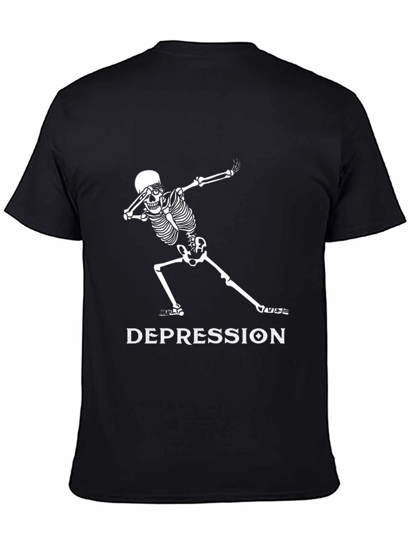 Dabbing Skeleton Depression T-Shirt