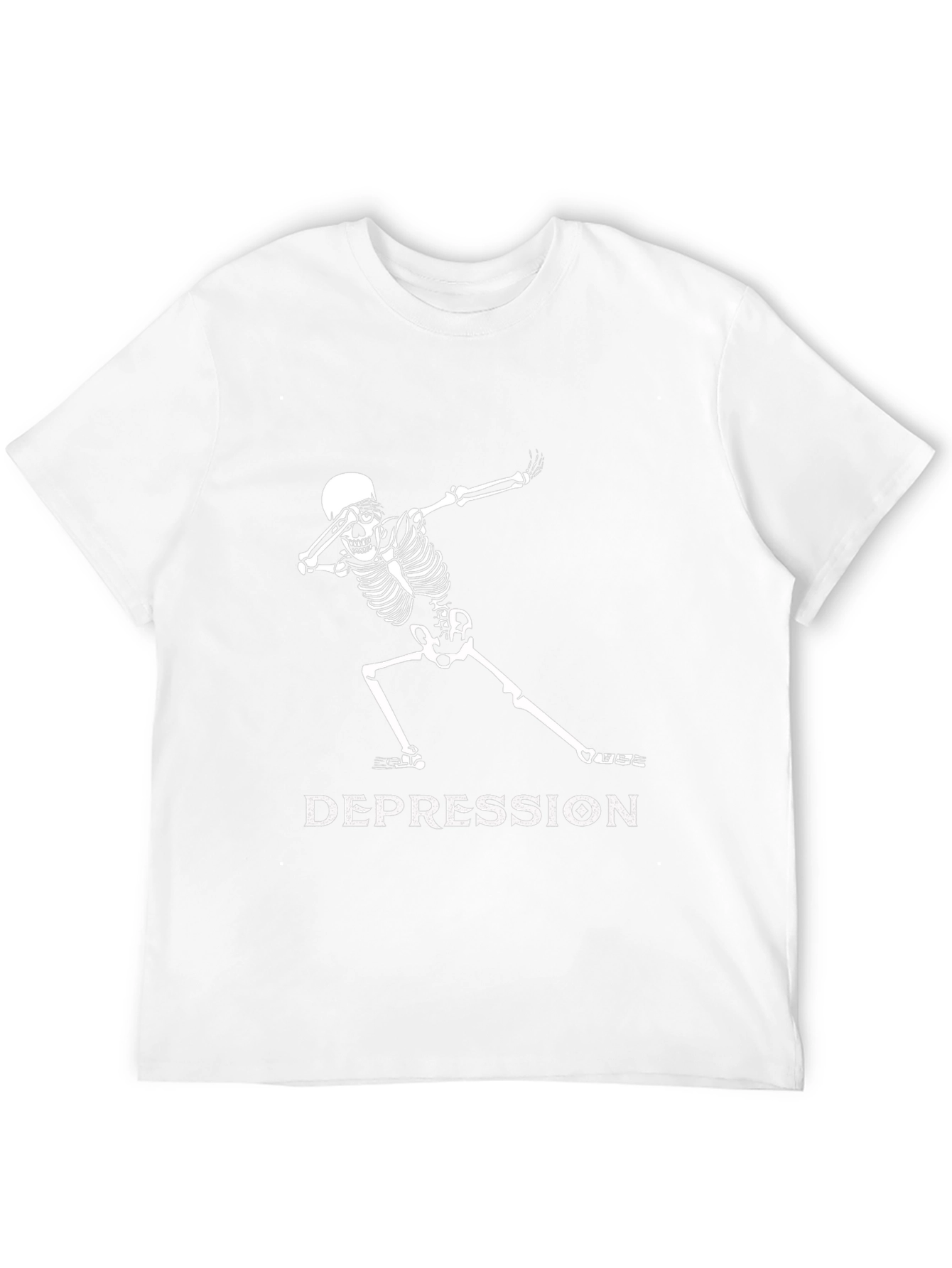 Dabbing Skeleton Depression T-Shirt