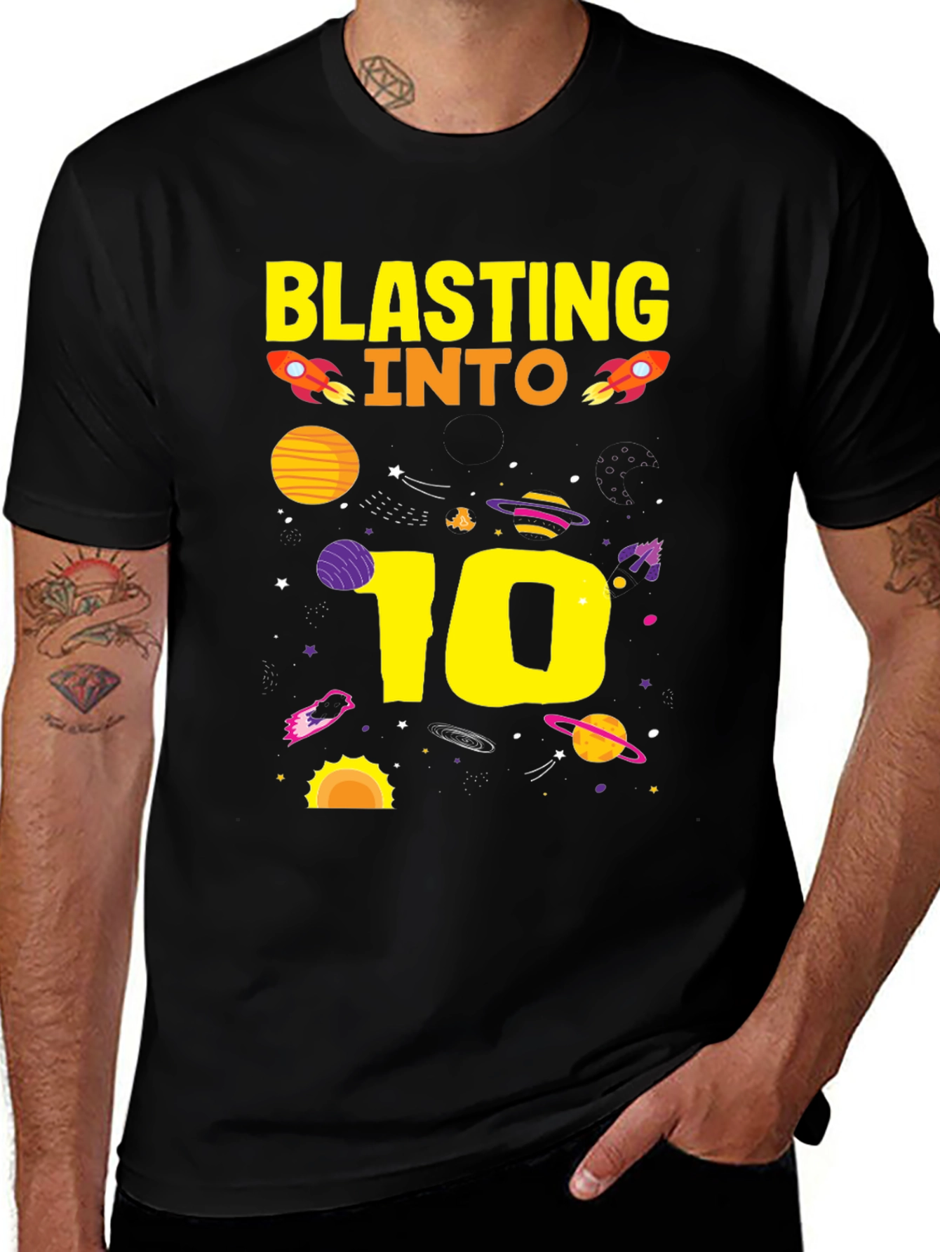 Blasting Into 10th Birthday T-Shirt