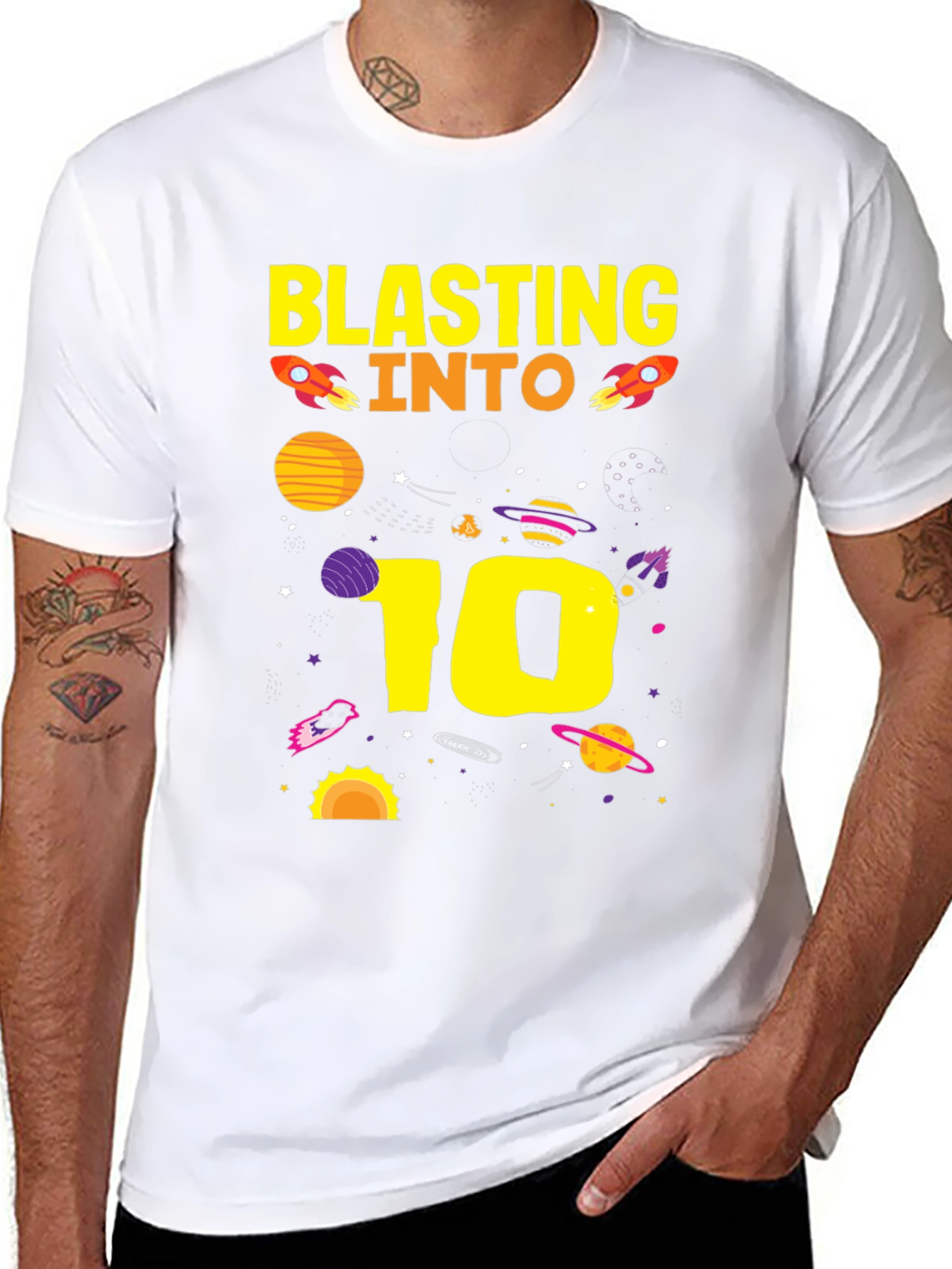 Blasting Into 10th Birthday T-Shirt
