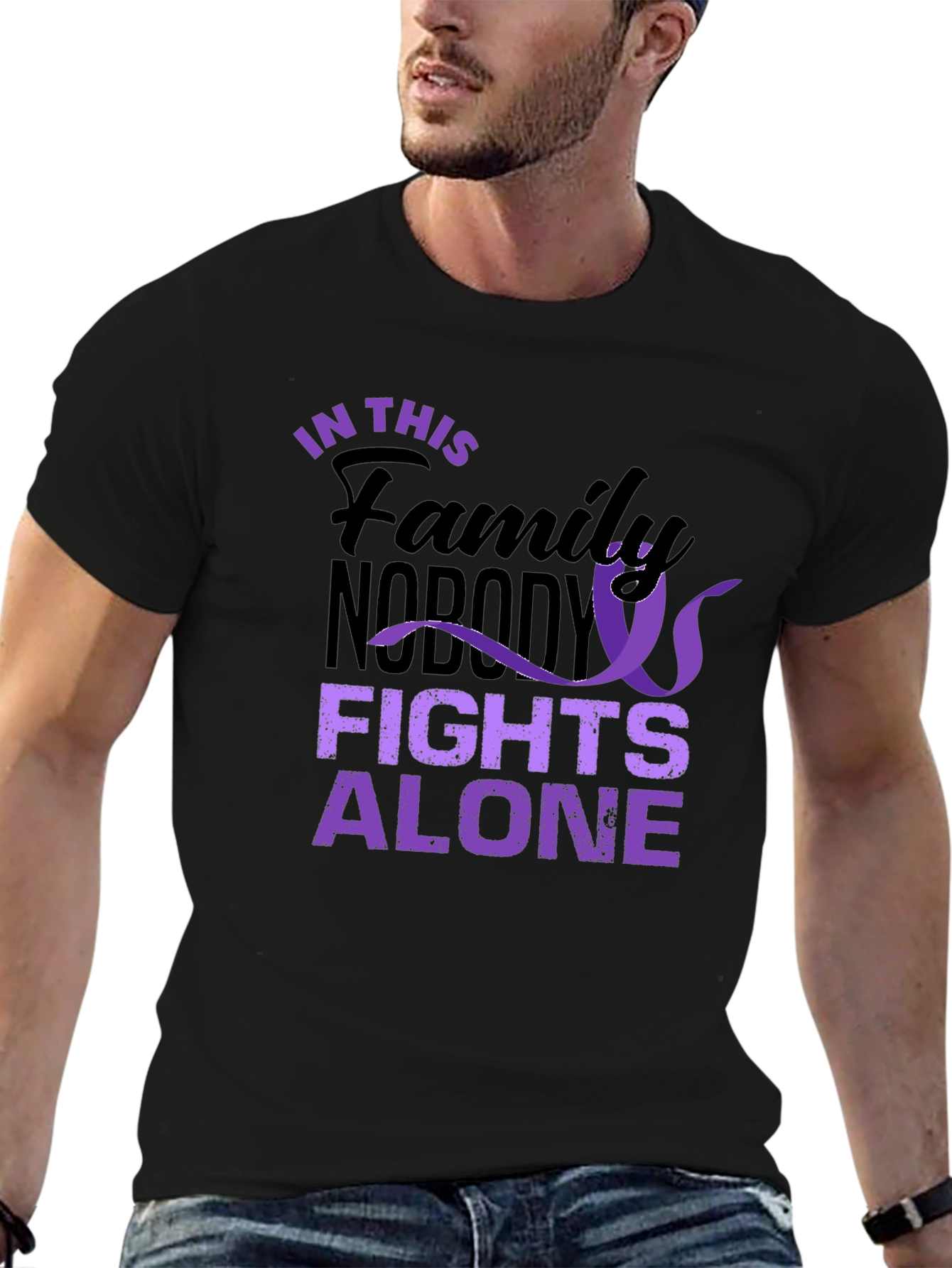 In This Family Nobody Fights Alone T-Shirt
